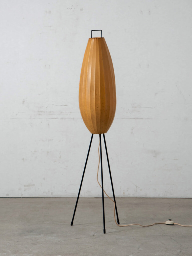 Cocoon Floor Lamp for Goldkant Leuchten in Resin and Steel