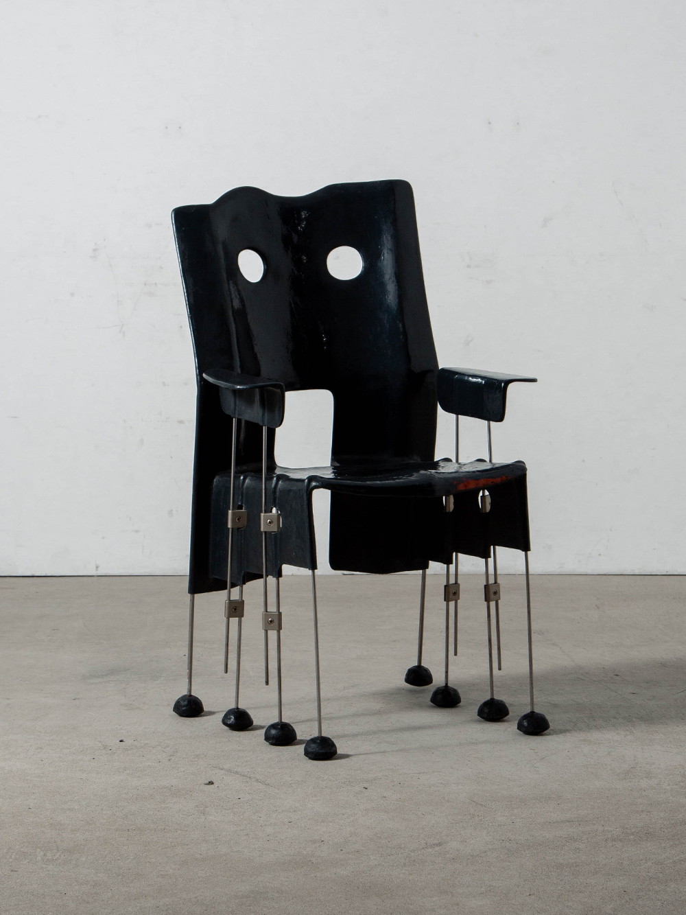 Greene Street Armchair by Gaetano Pesce for Vitra in Resin, Steel and Rubber