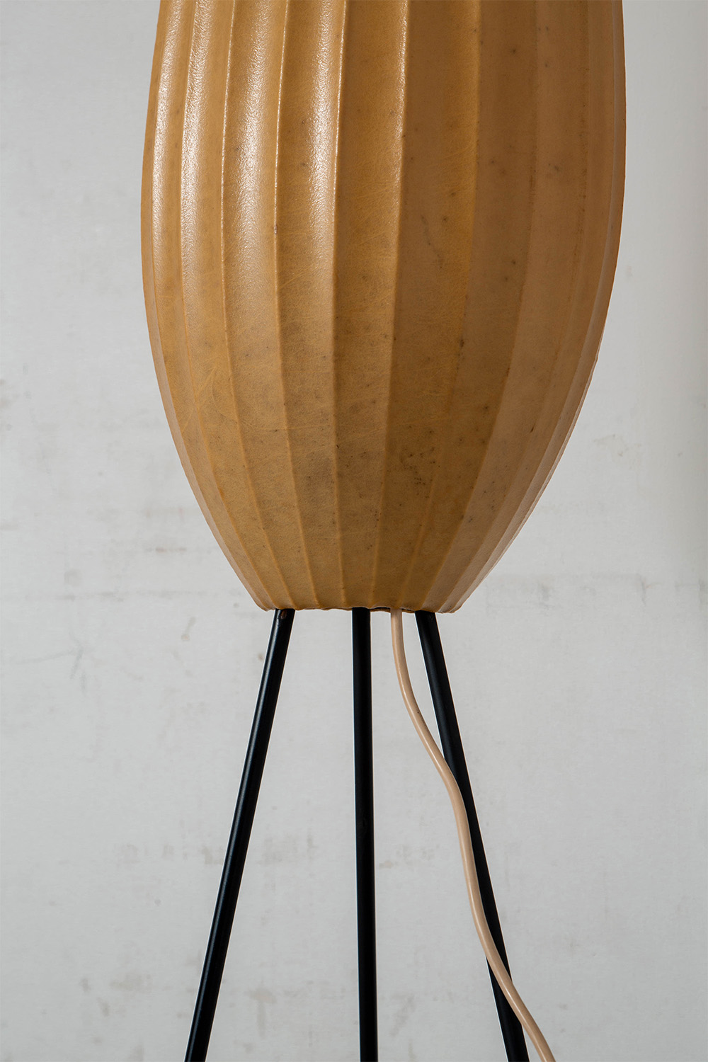 Cocoon Floor Lamp for Goldkant Leuchten in Resin and Steel