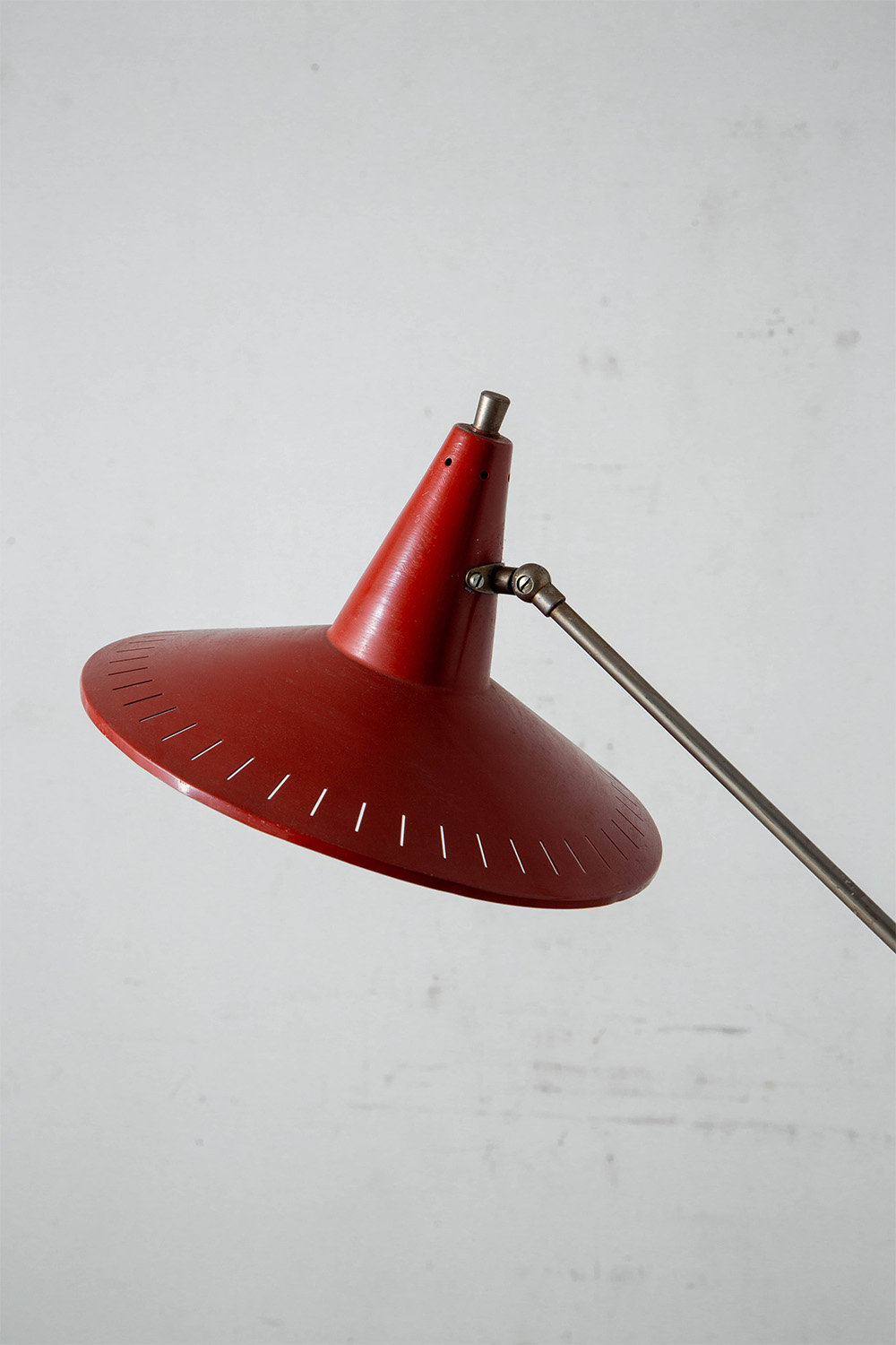 Floor Lamp by Wim Rietveld in Steel and Metal