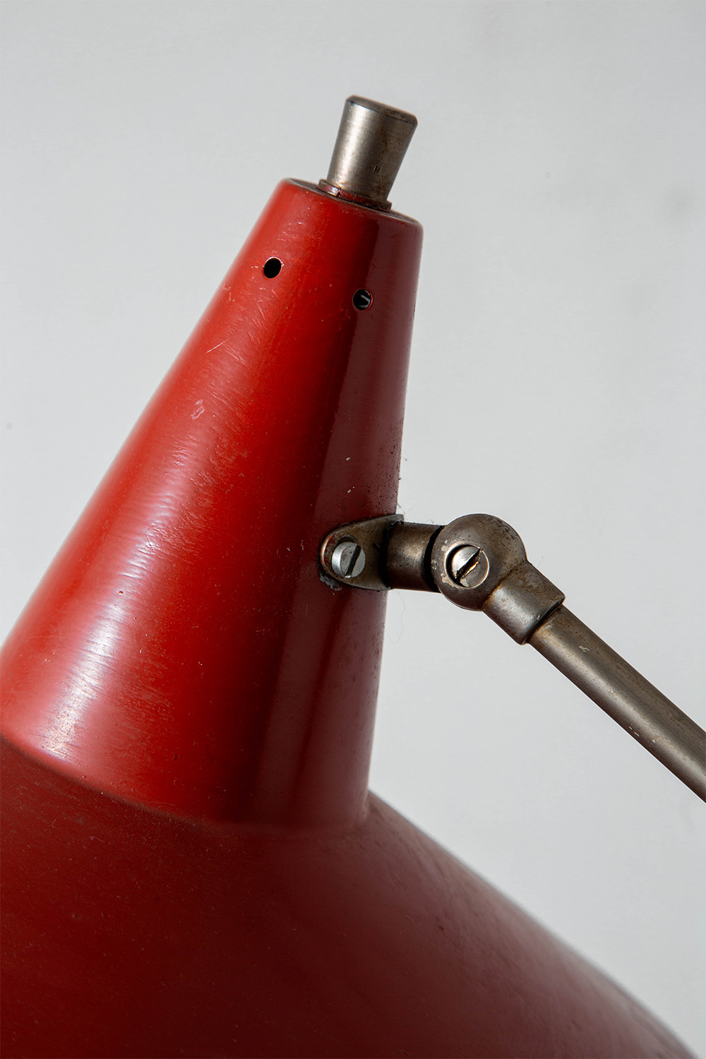 Floor Lamp by Wim Rietveld in Steel and Metal