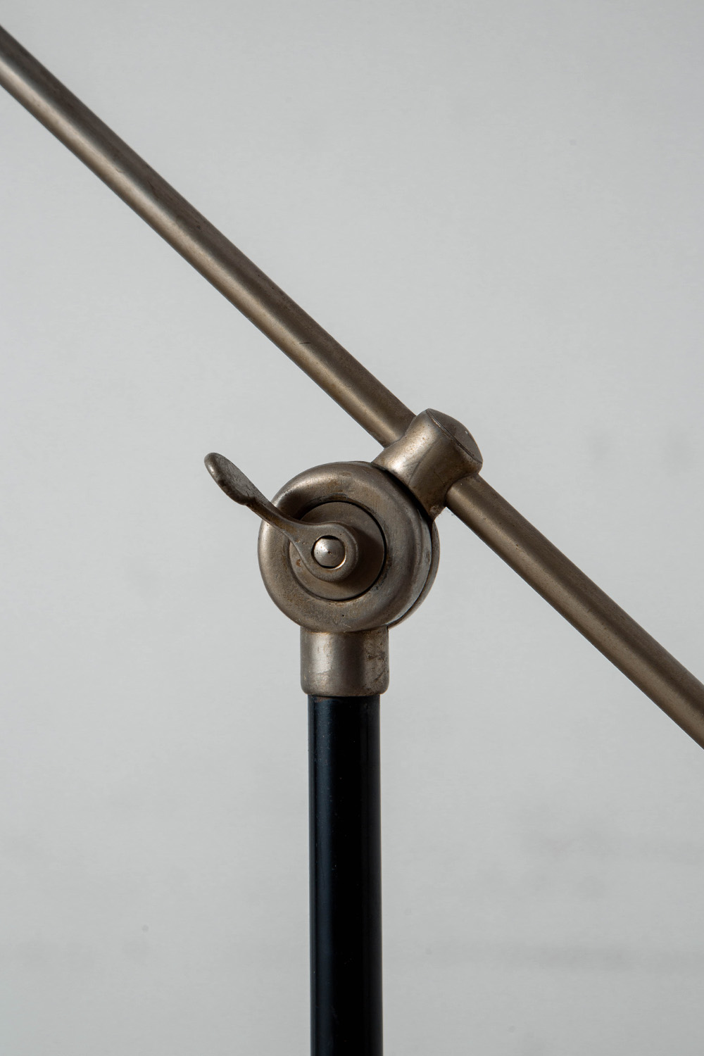 Floor Lamp by Wim Rietveld in Steel and Metal