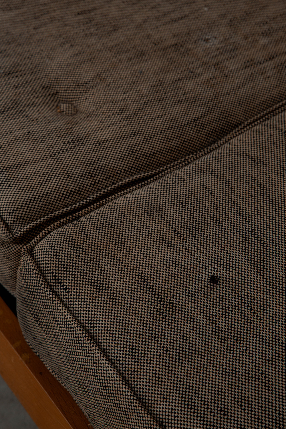 Day Bed by Pierre Guariche for Free Span  in Wood and Fabric