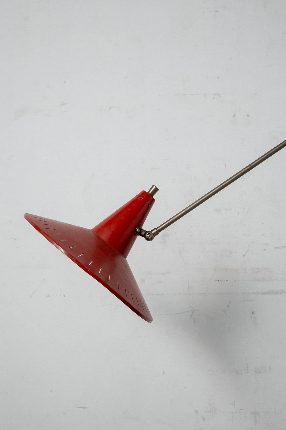 Floor Lamp by Wim Rietveld in Steel and Metal
