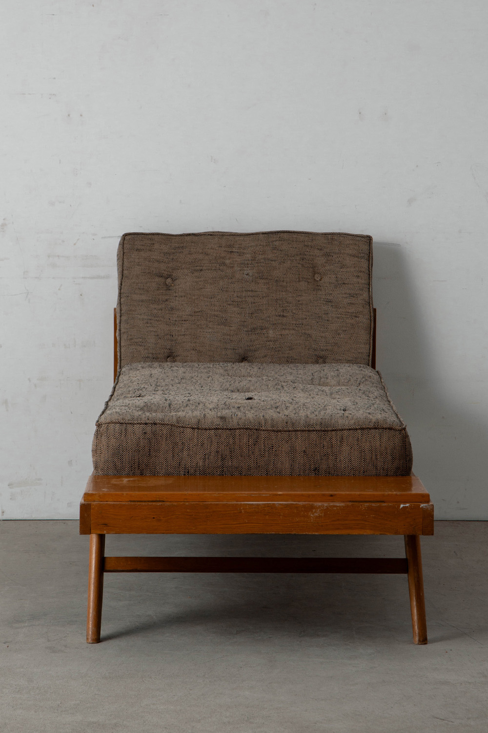 Day Bed by Pierre Guariche for Free Span  in Wood and Fabric