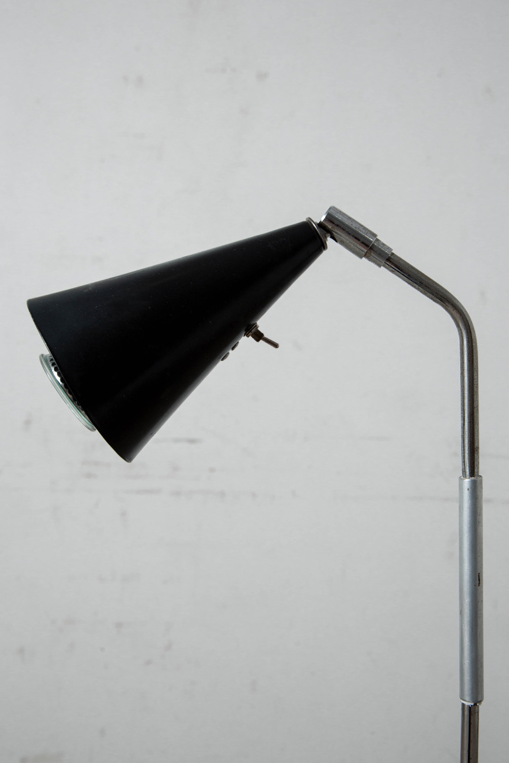 Floor Lamp in Chrome and Metal