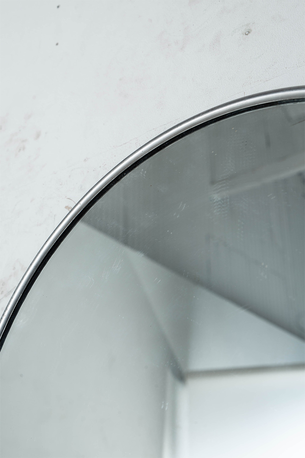 Wall Mirror in Glass and Steel