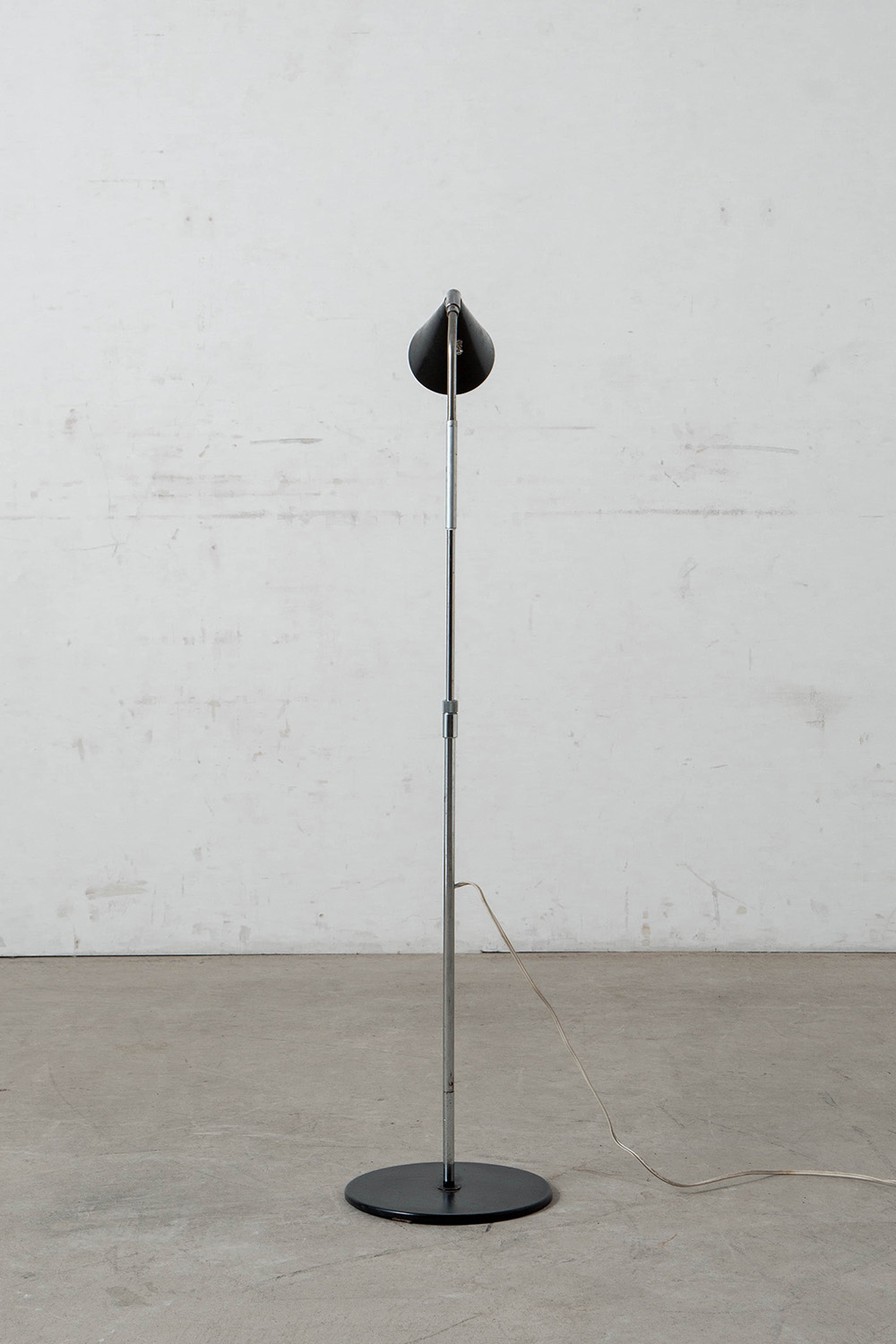 Floor Lamp in Chrome and Metal