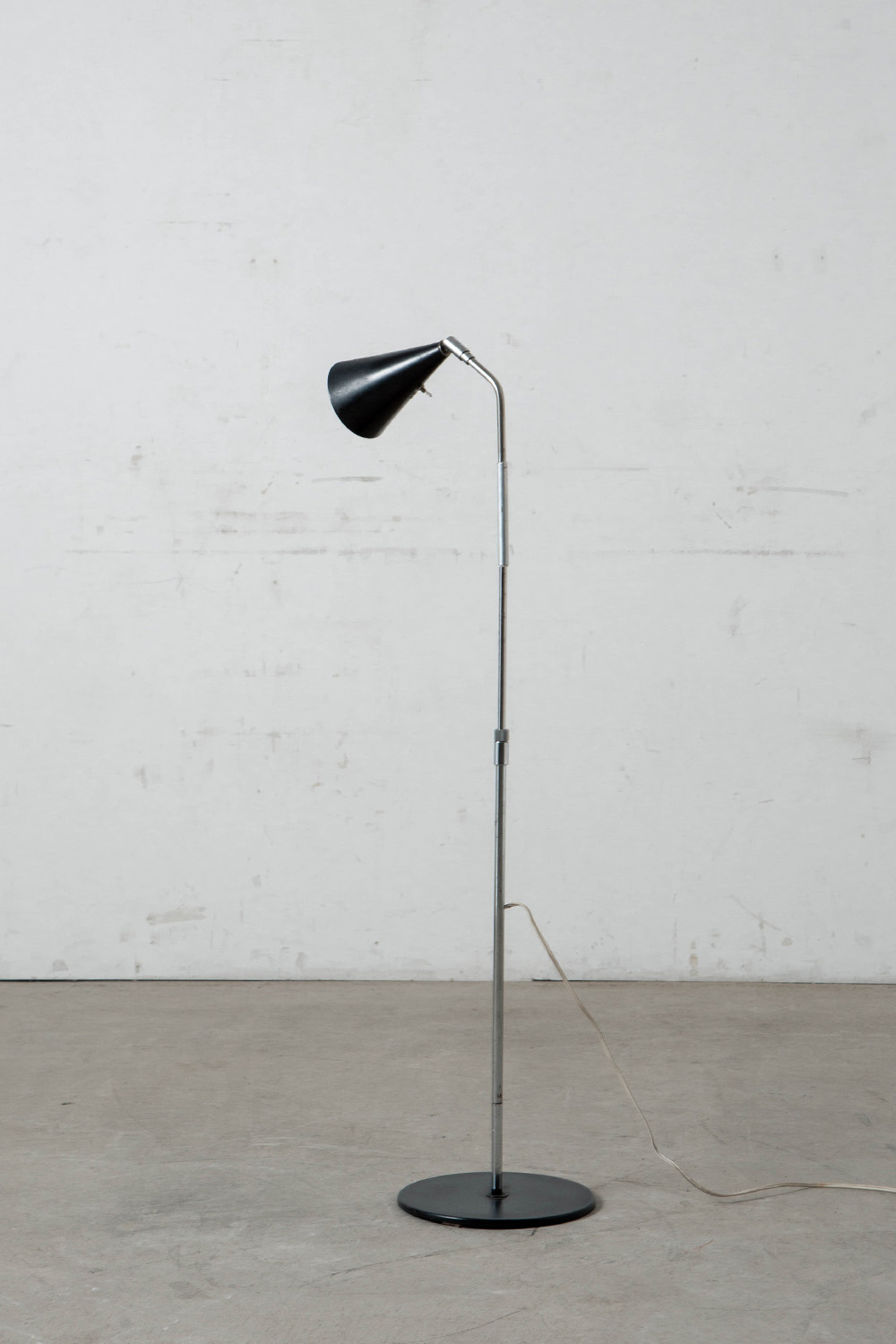 Floor Lamp in Chrome and Metal