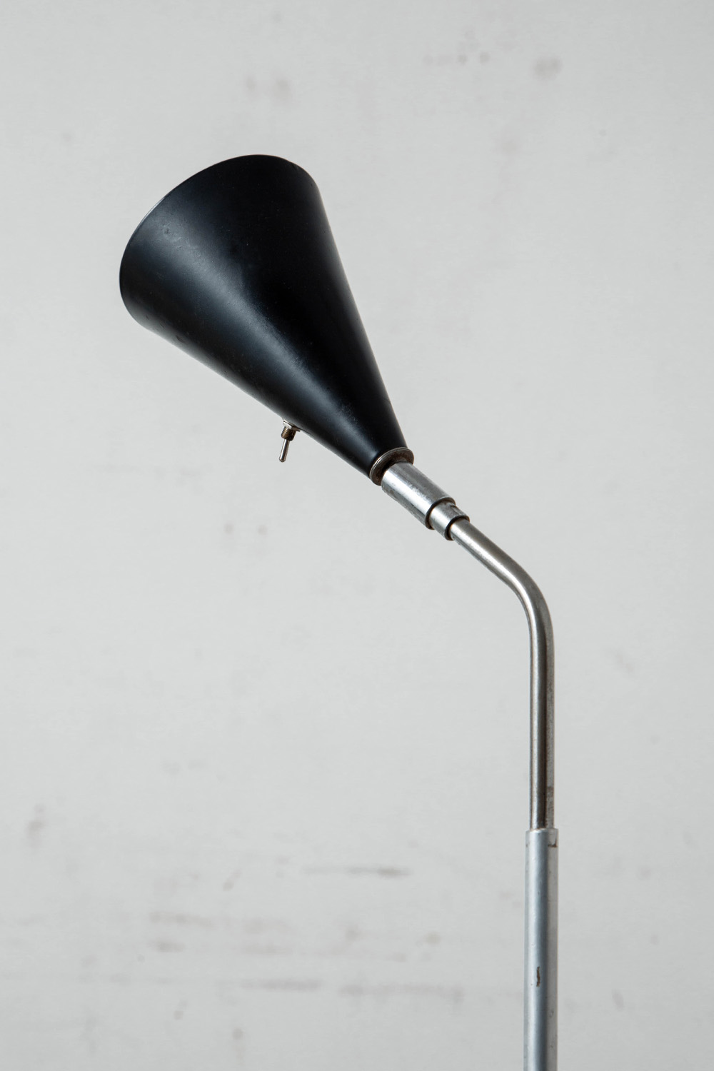 Floor Lamp in Chrome and Metal