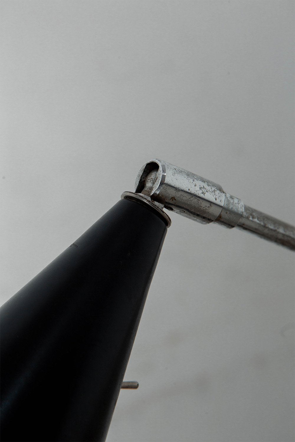 Floor Lamp in Chrome and Metal
