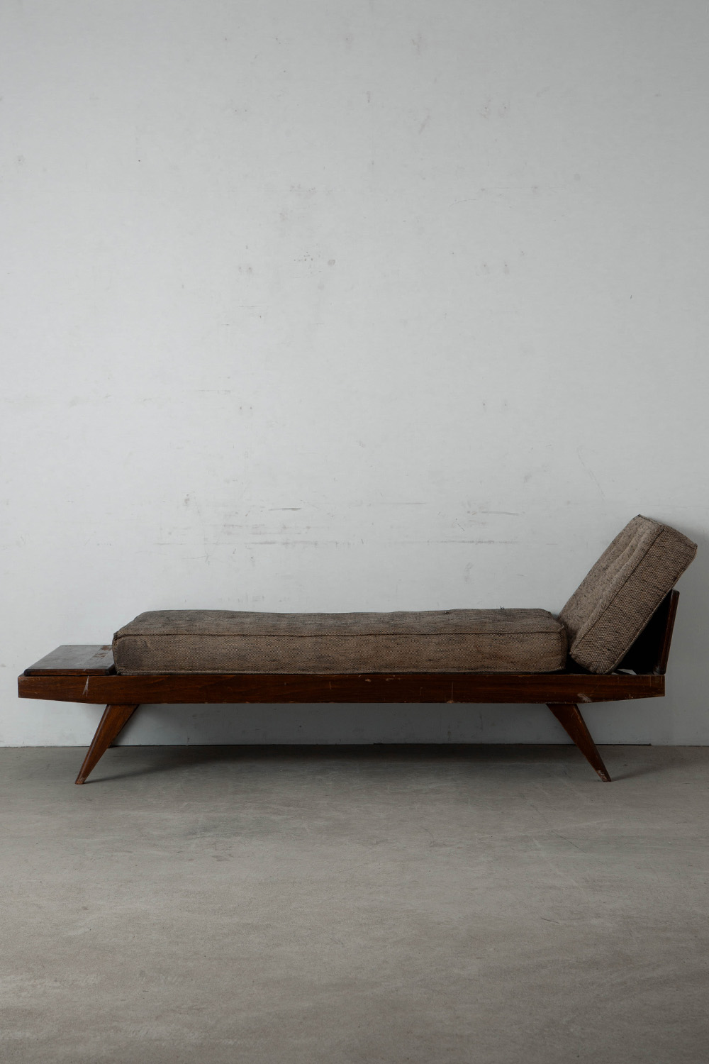 Day Bed by Pierre Guariche for Free Span  in Wood and Fabric