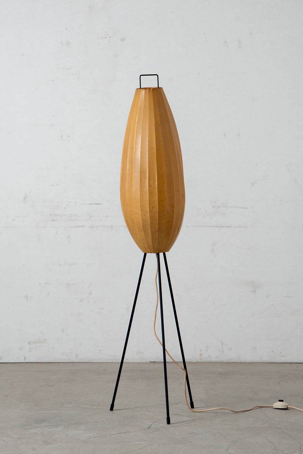 Cocoon Floor Lamp for Goldkant Leuchten in Resin and Steel