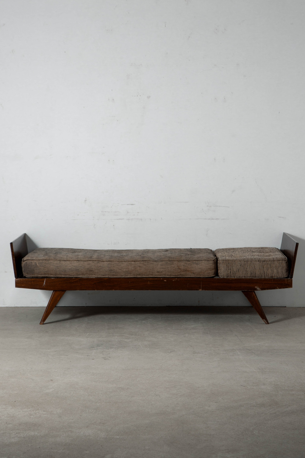Day Bed by Pierre Guariche for Free Span  in Wood and Fabric