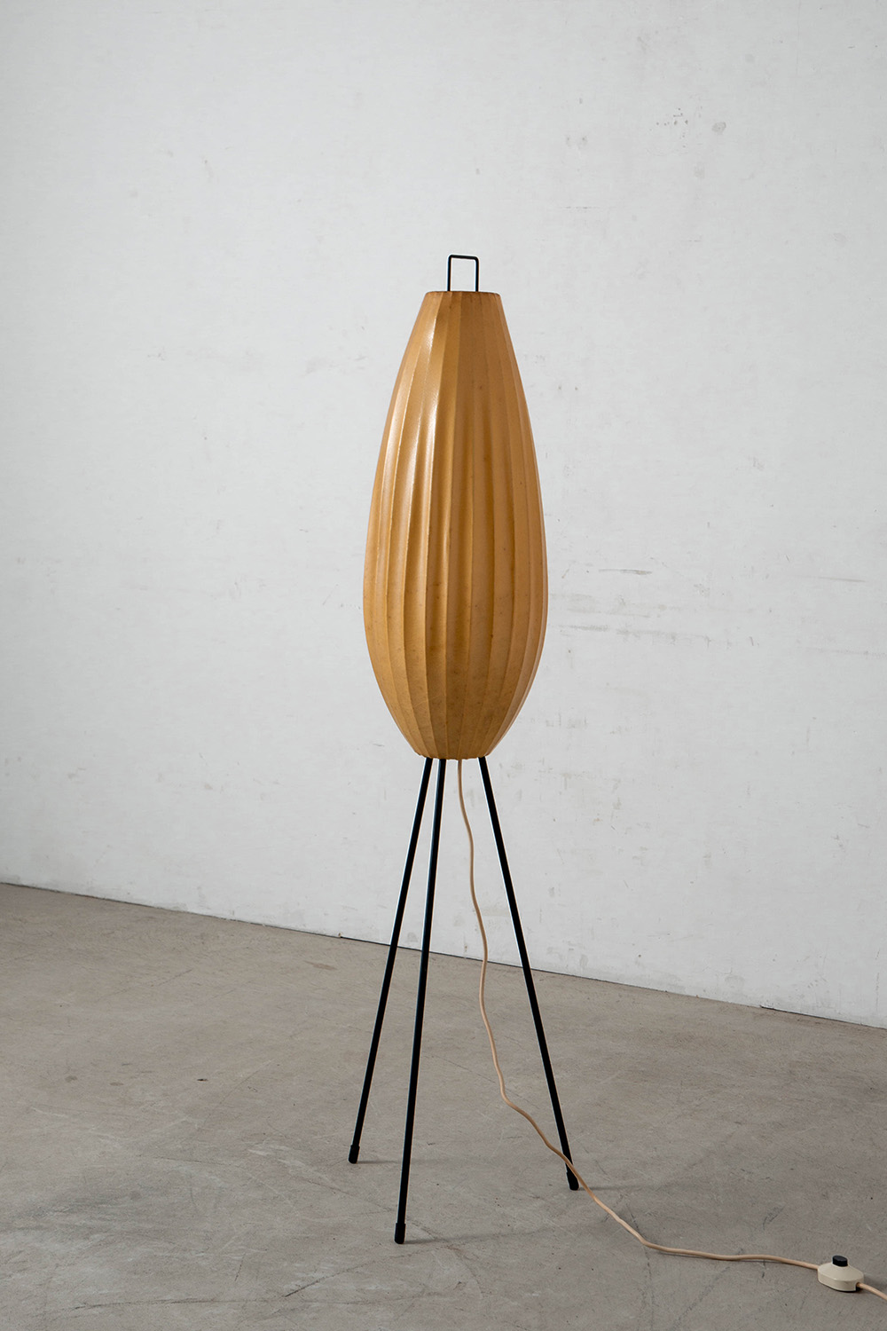Cocoon Floor Lamp for Goldkant Leuchten in Resin and Steel
