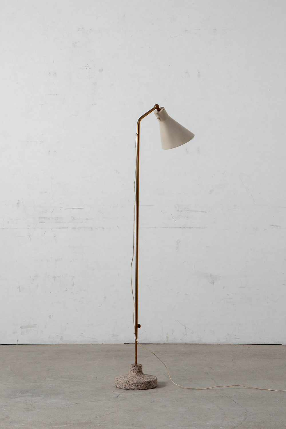 LTE3 Alzabile Floor Lamp by Ignazio Gardella for Azucena in Marble , Brass and Metal