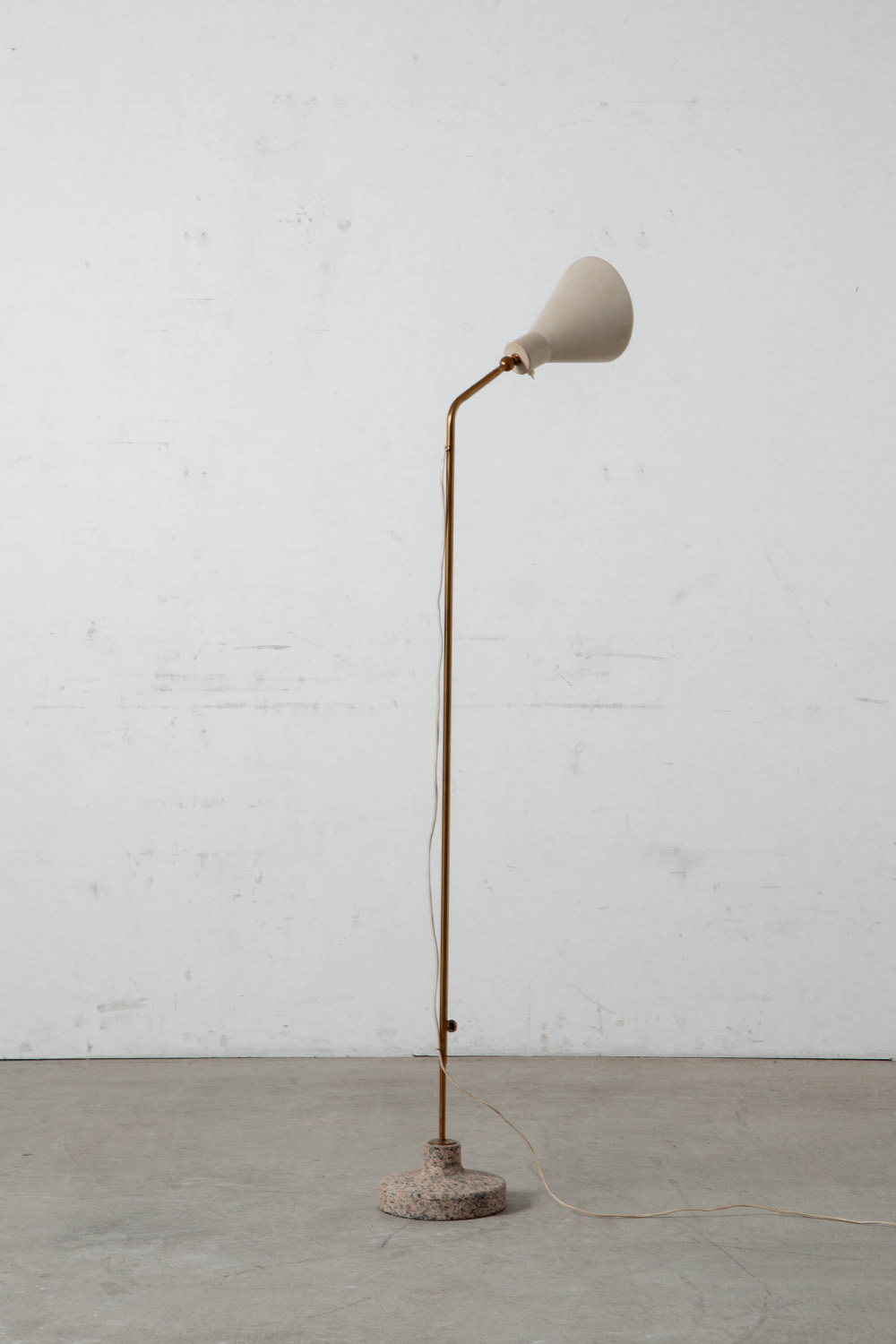 LTE3 Alzabile Floor Lamp by Ignazio Gardella for Azucena in Marble , Brass and Metal