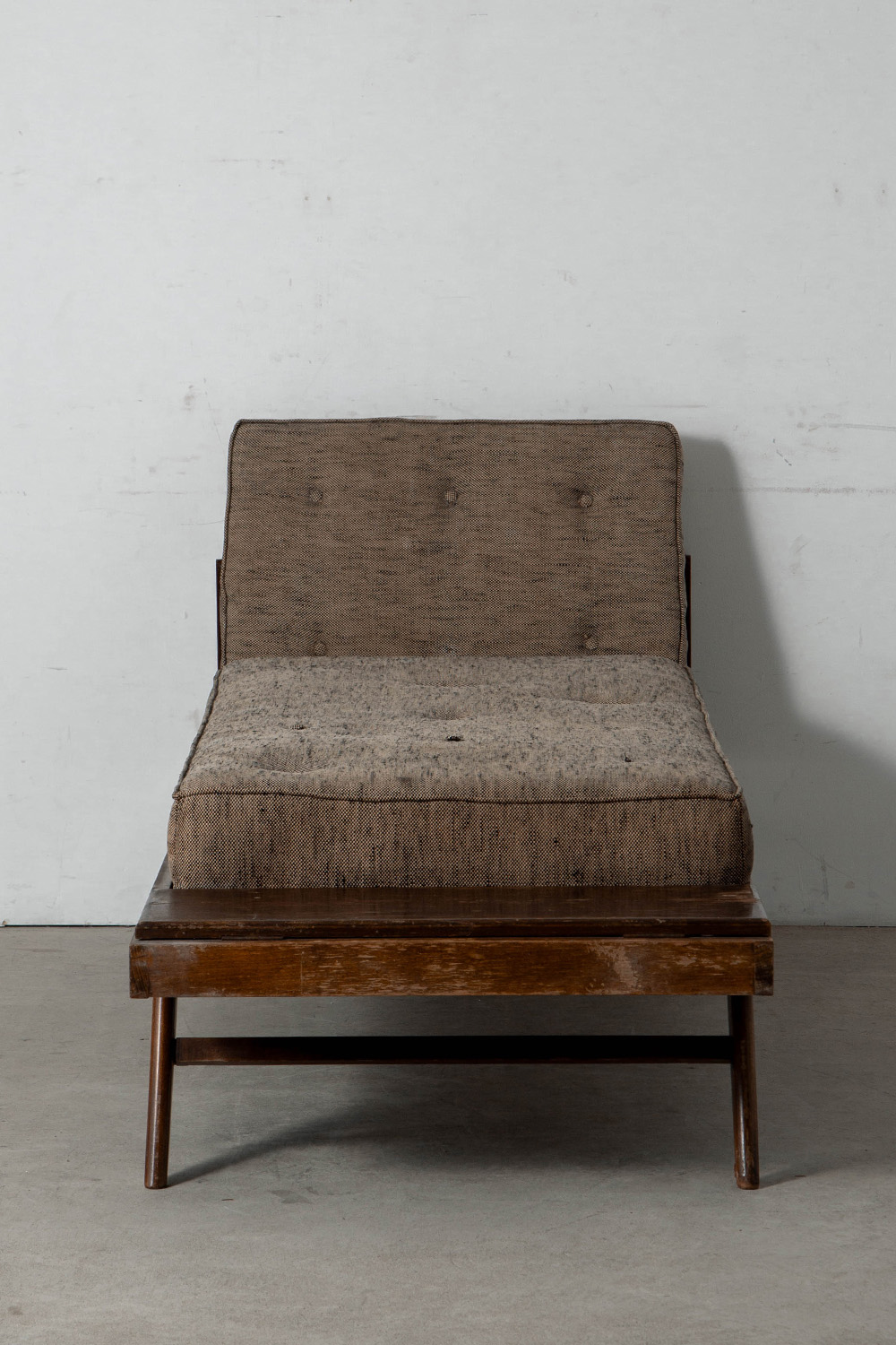 Day Bed by Pierre Guariche for Free Span  in Wood and Fabric