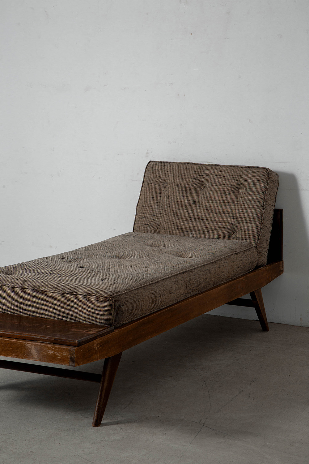 Day Bed by Pierre Guariche for Free Span  in Wood and Fabric