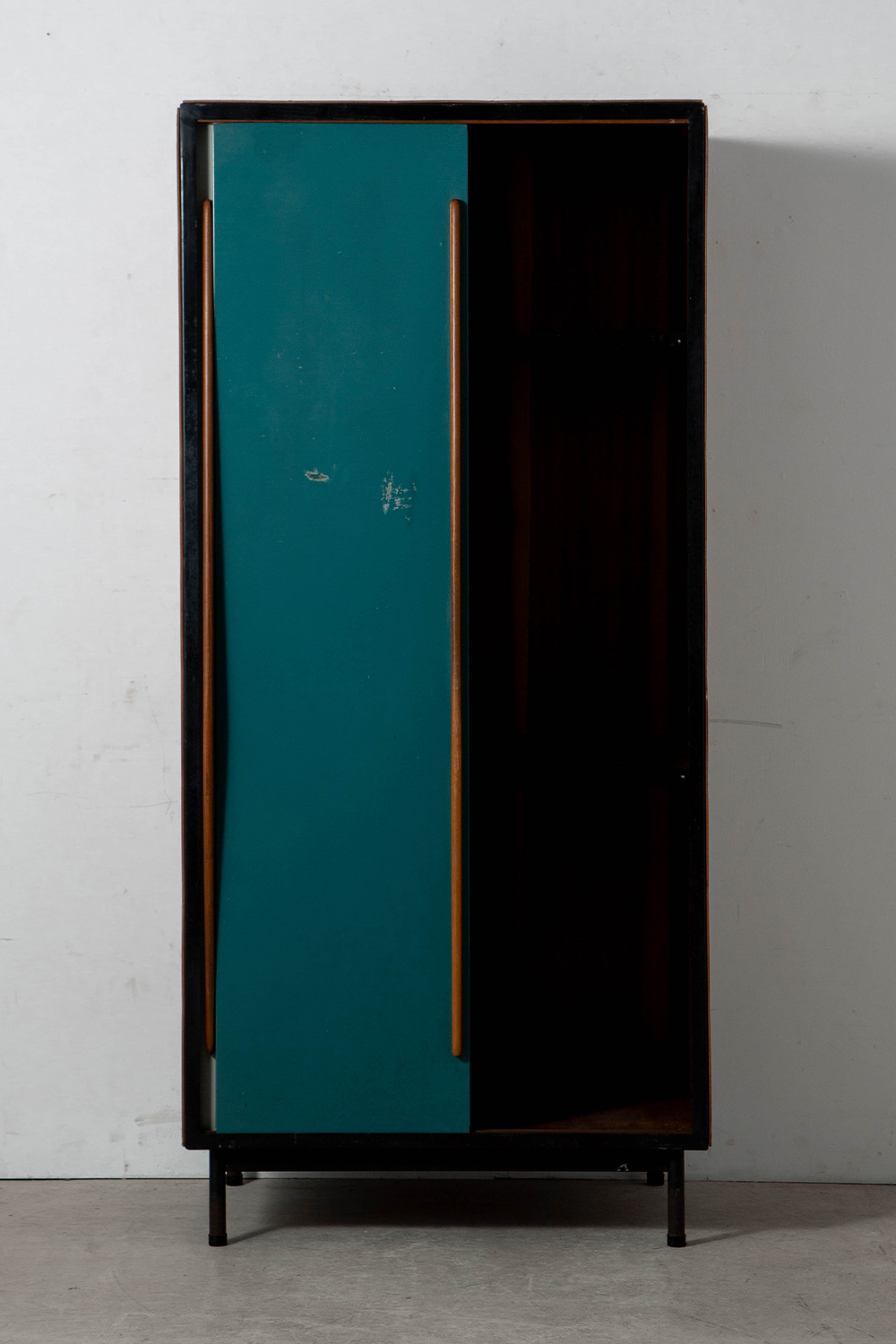 Wardrobe by Willy Van Der Meeren for Tubax in Metal and Wood