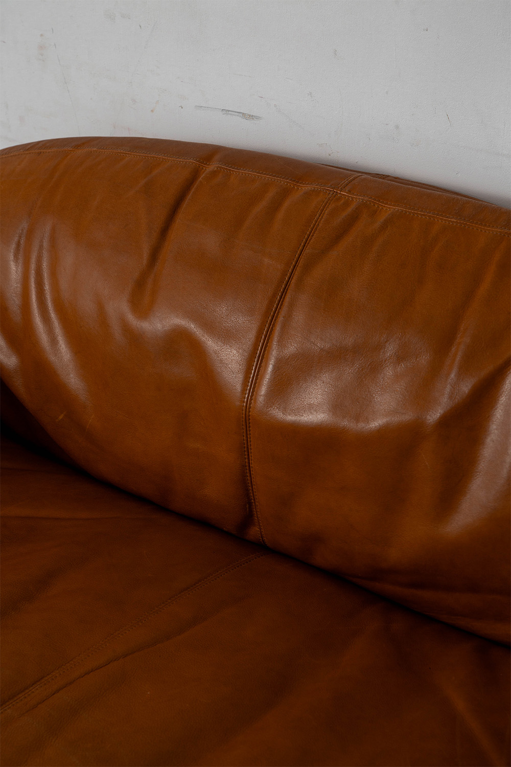 Air Sofa by Burkhard Vogtherr for Hain & Thome in Leather and Chrome