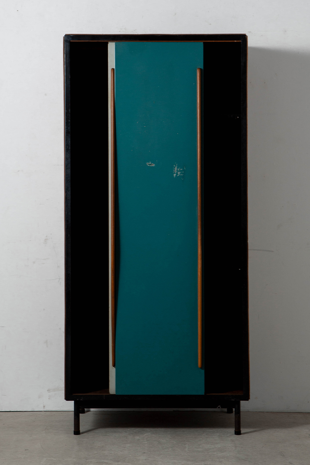 Wardrobe by Willy Van Der Meeren for Tubax in Metal and Wood