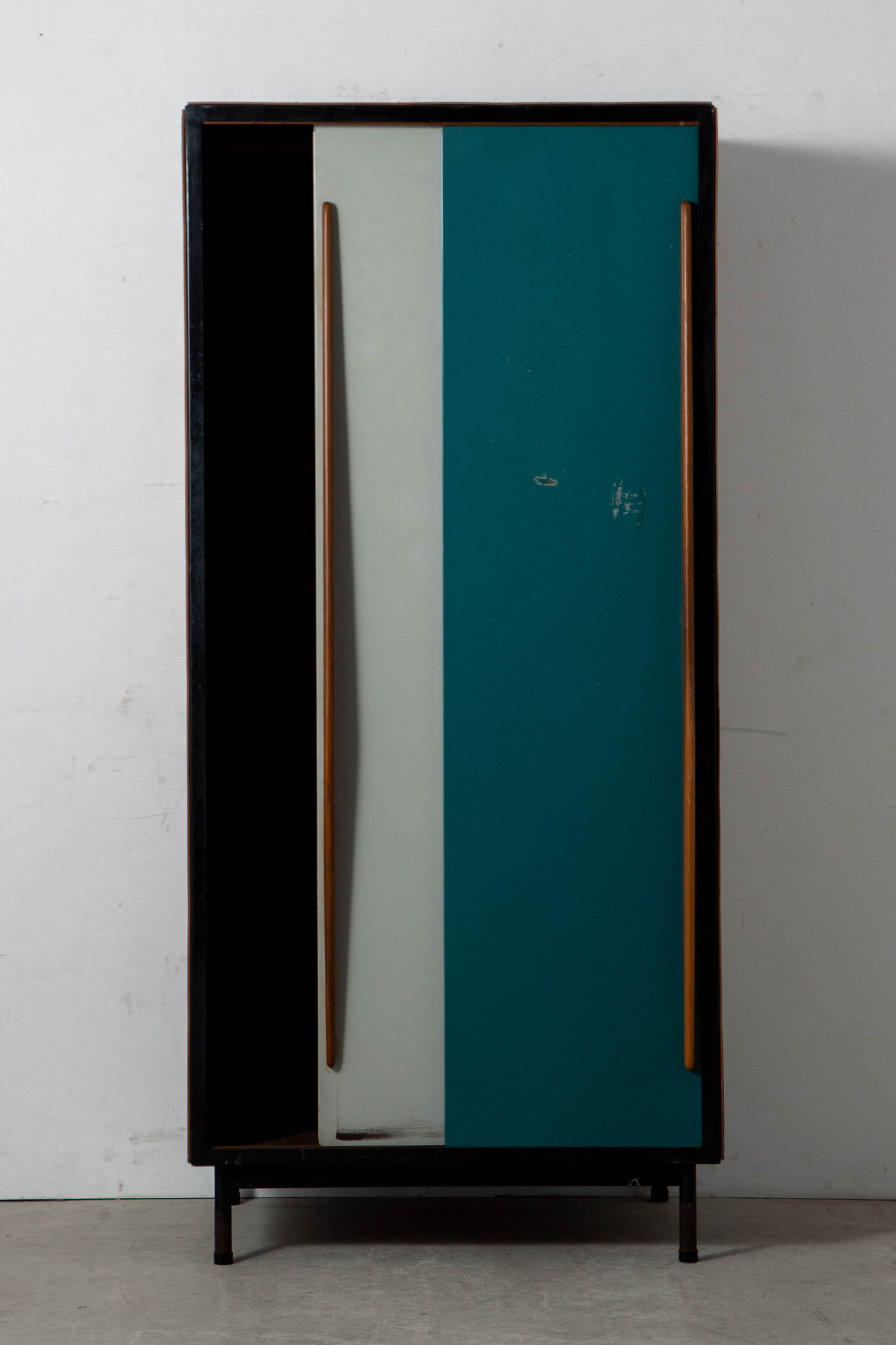 Wardrobe by Willy Van Der Meeren for Tubax in Metal and Wood