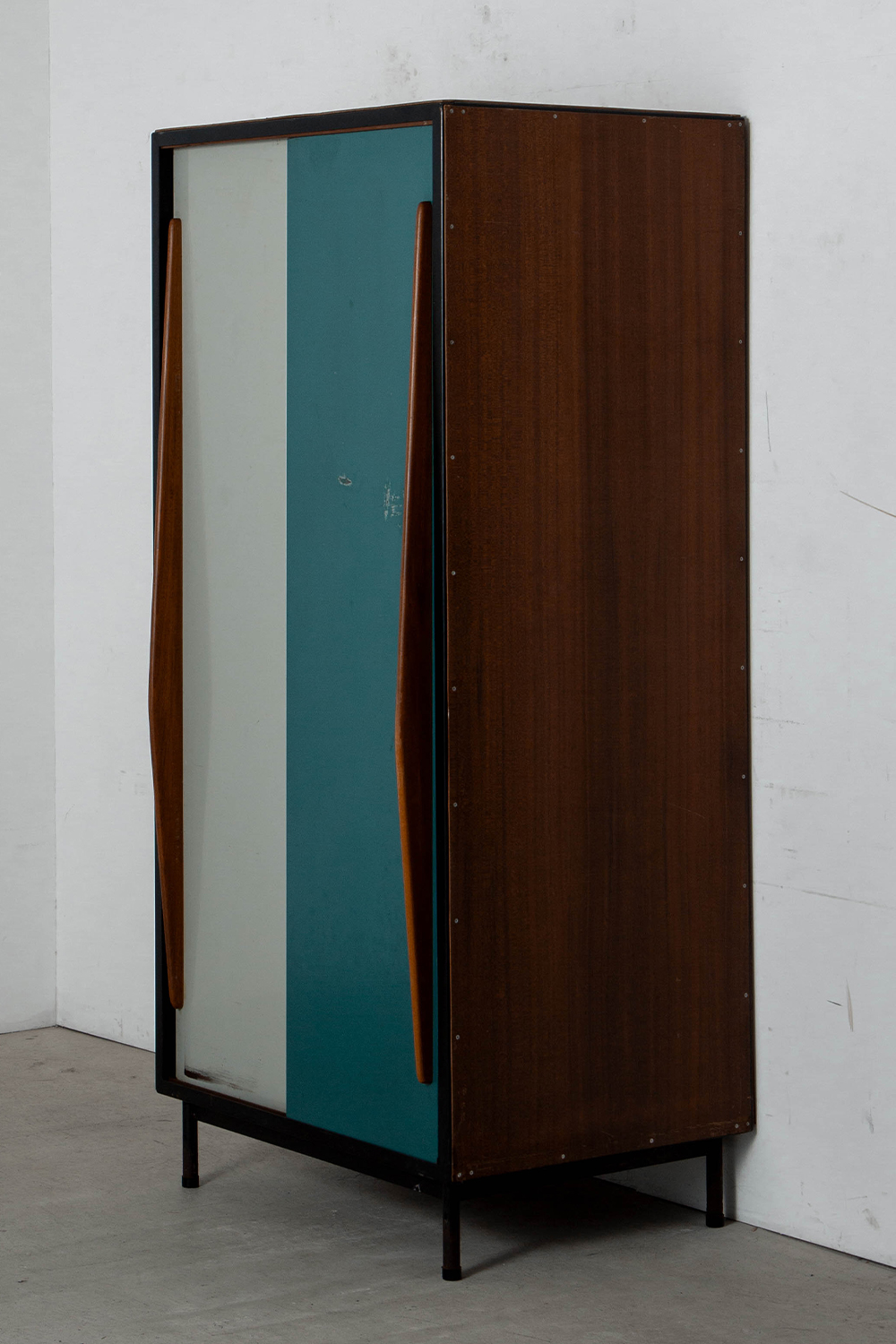 Wardrobe by Willy Van Der Meeren for Tubax in Metal and Wood