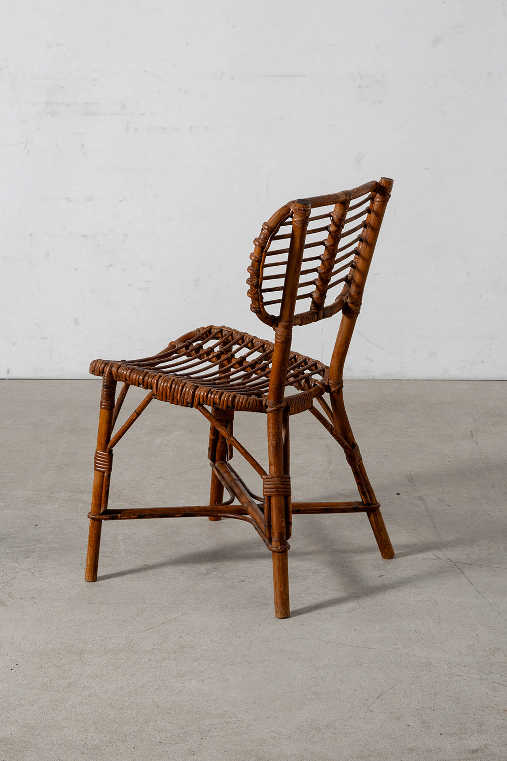 Dining Chair in Rattan and Bamboo