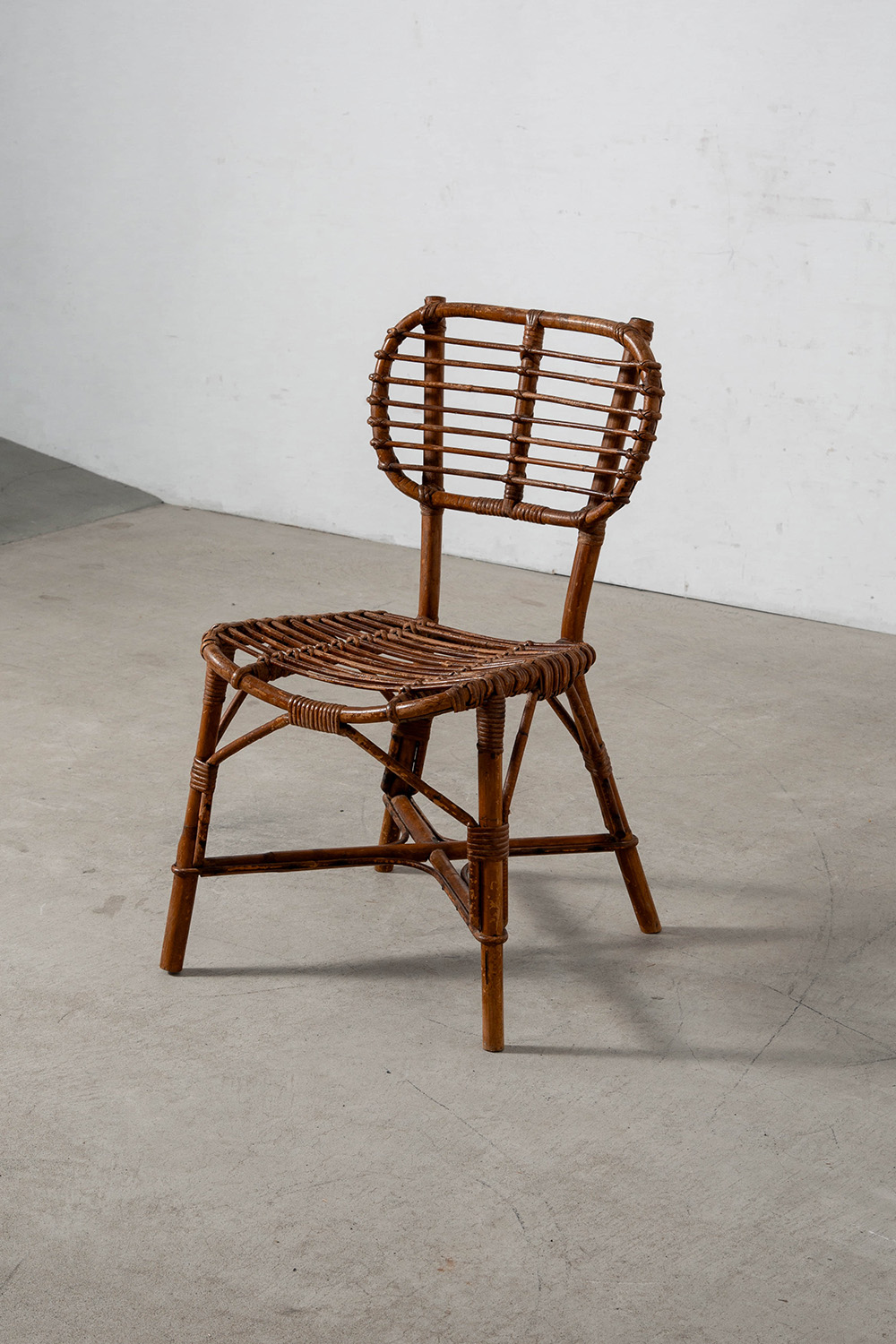 Dining Chair in Rattan and Bamboo