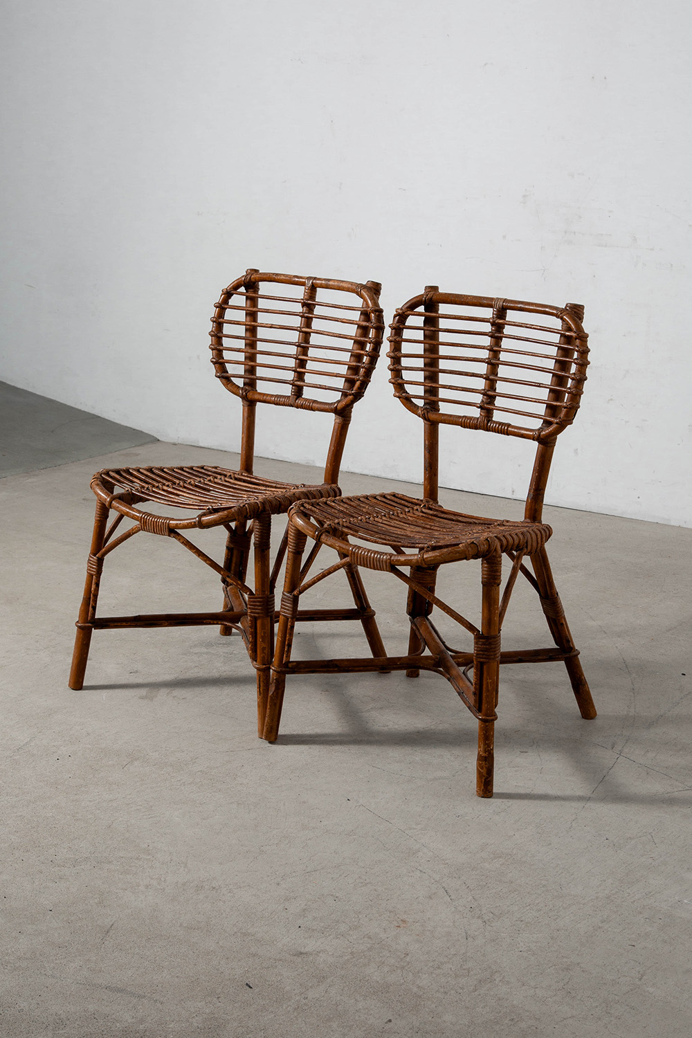 Dining Chair in Rattan and Bamboo