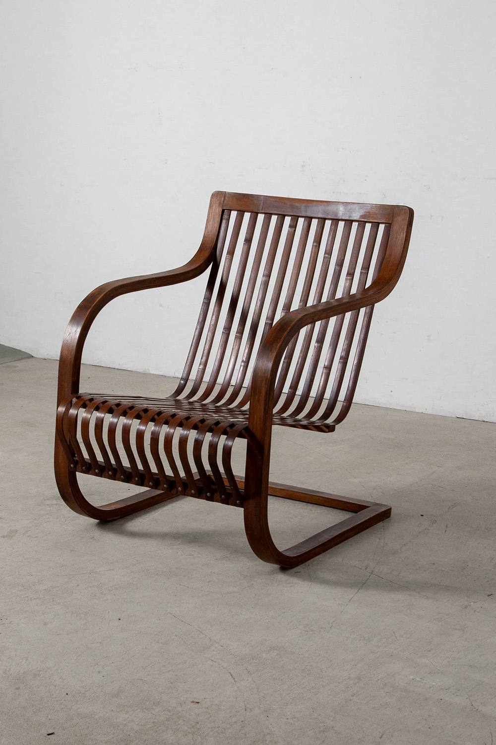 Bamboo Chair by Ubunji Kidokoro for Chikkosha in Bamboo and Wood