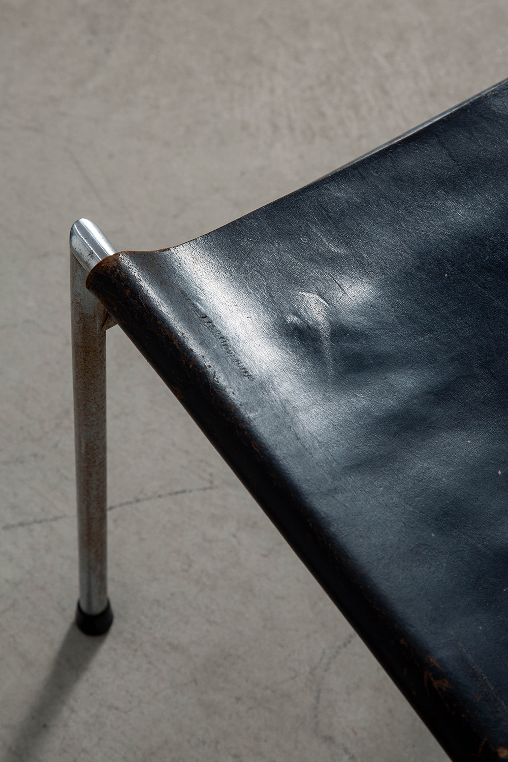 SE06 Chair by Martin Visser for Spectrum in Steel and Leather