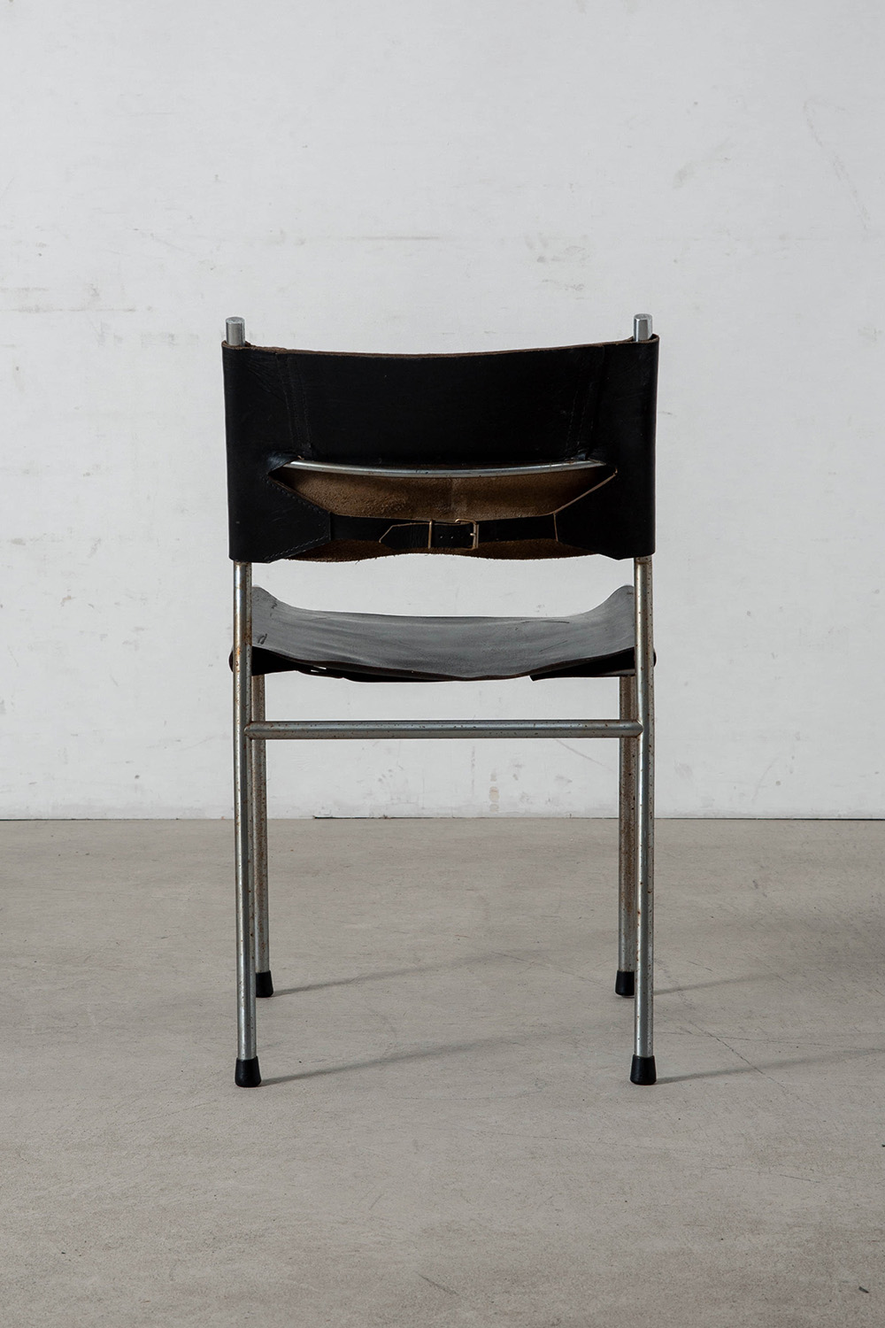 SE06 Chair by Martin Visser for Spectrum in Steel and Leather