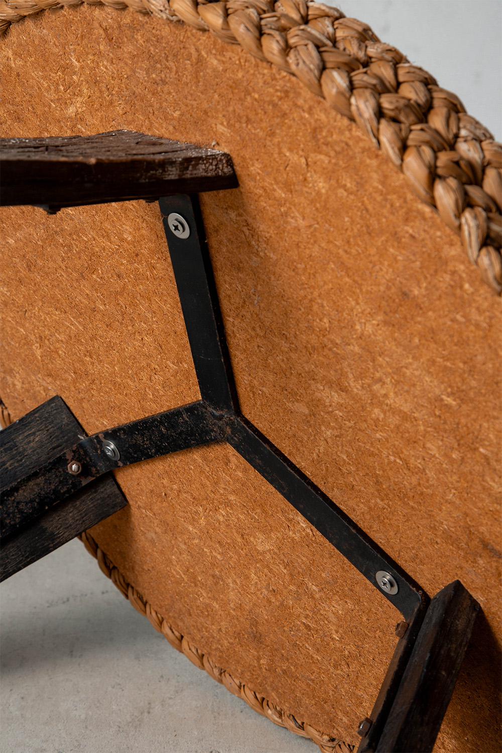 Audoux & Minet Style Coffee Table , Chair and Stool in Rope and Wood