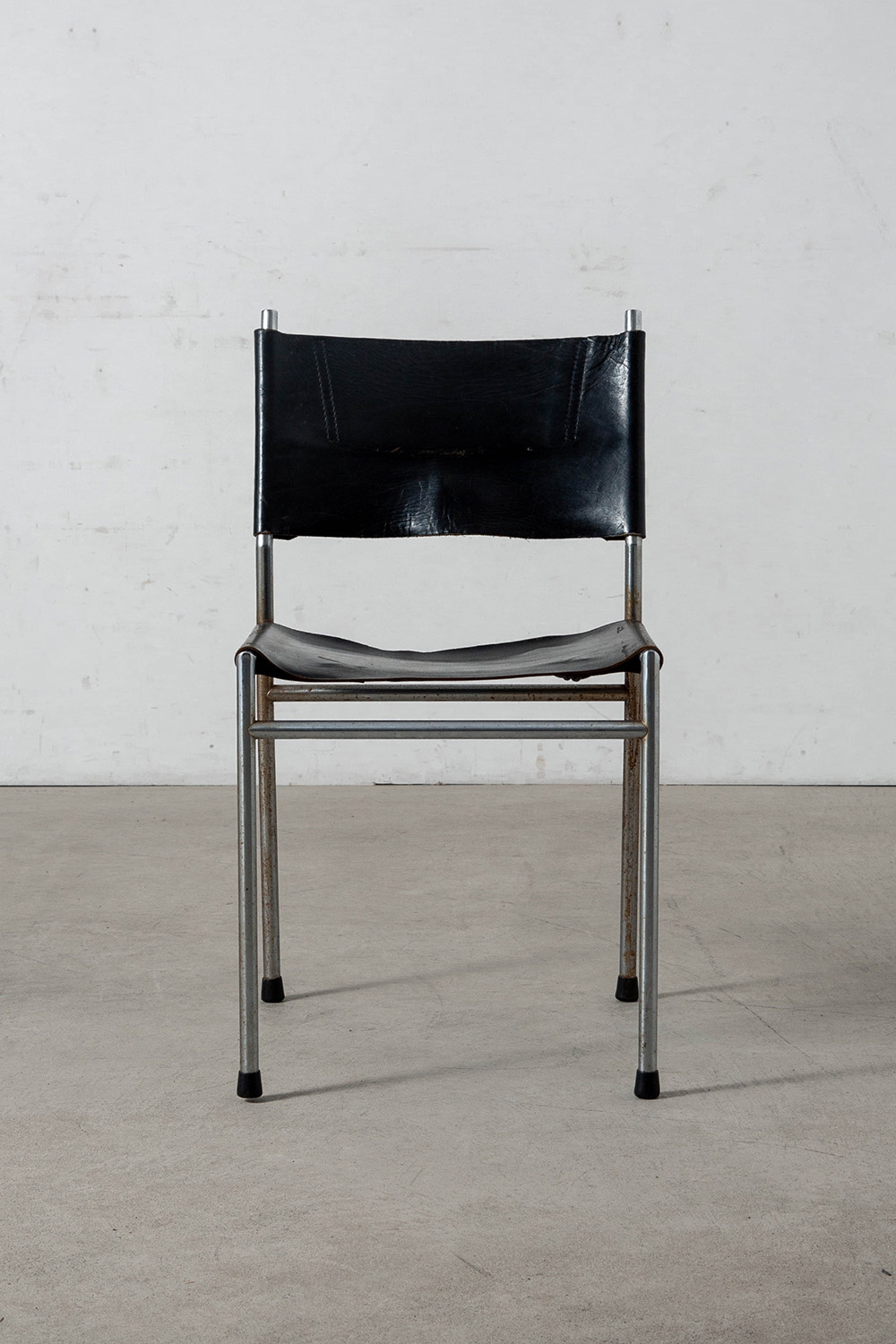 SE06 Chair by Martin Visser for Spectrum in Steel and Leather
