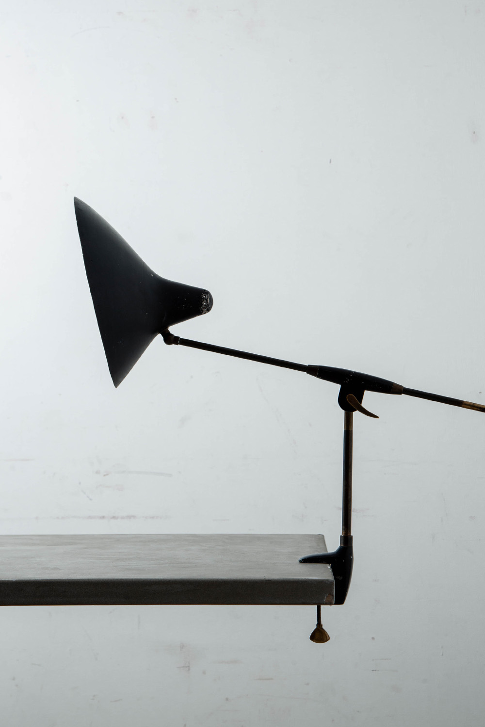 Adjustable Desk Lamp in Metal and Brass