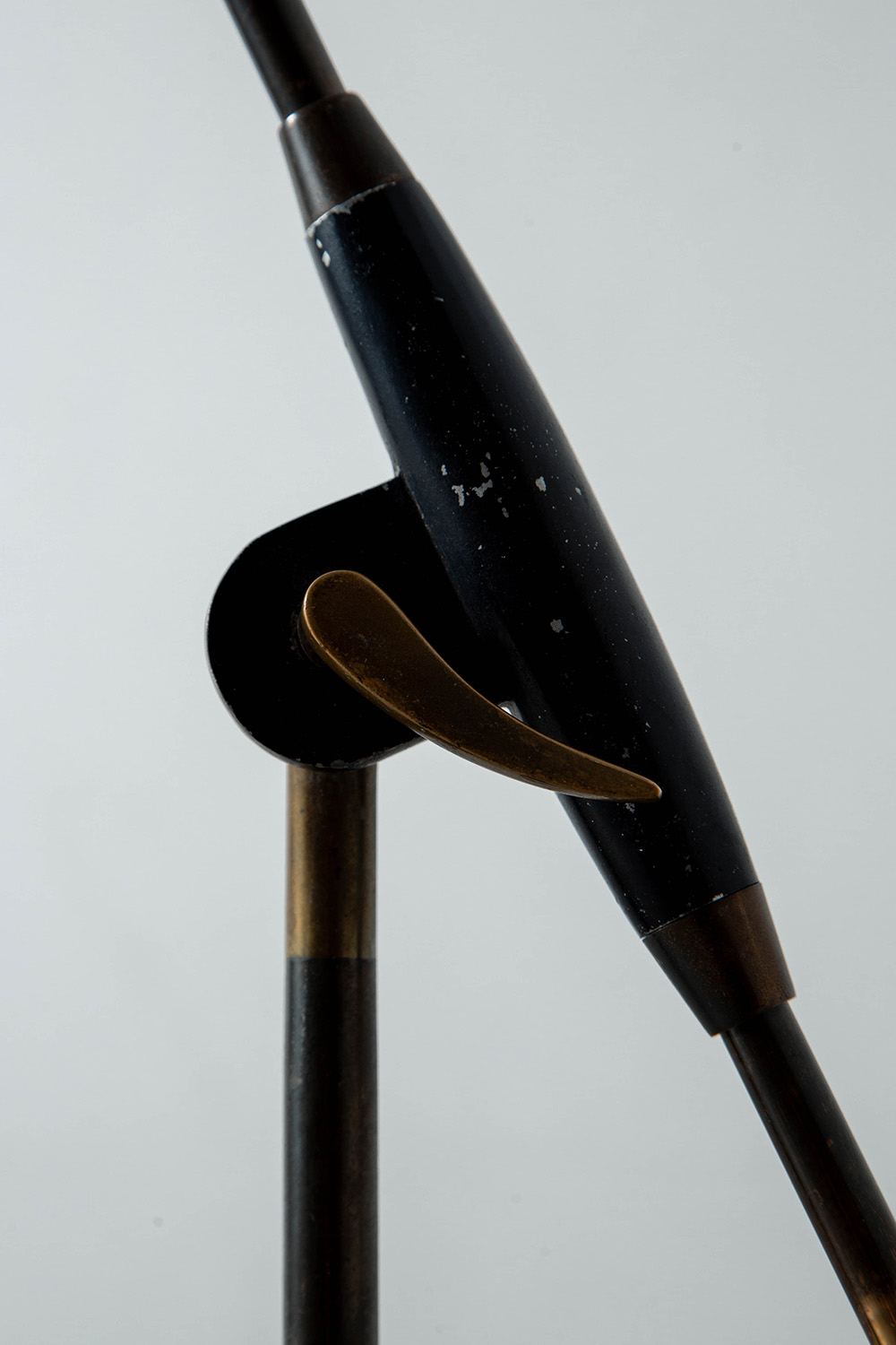Adjustable Desk Lamp in Metal and Brass
