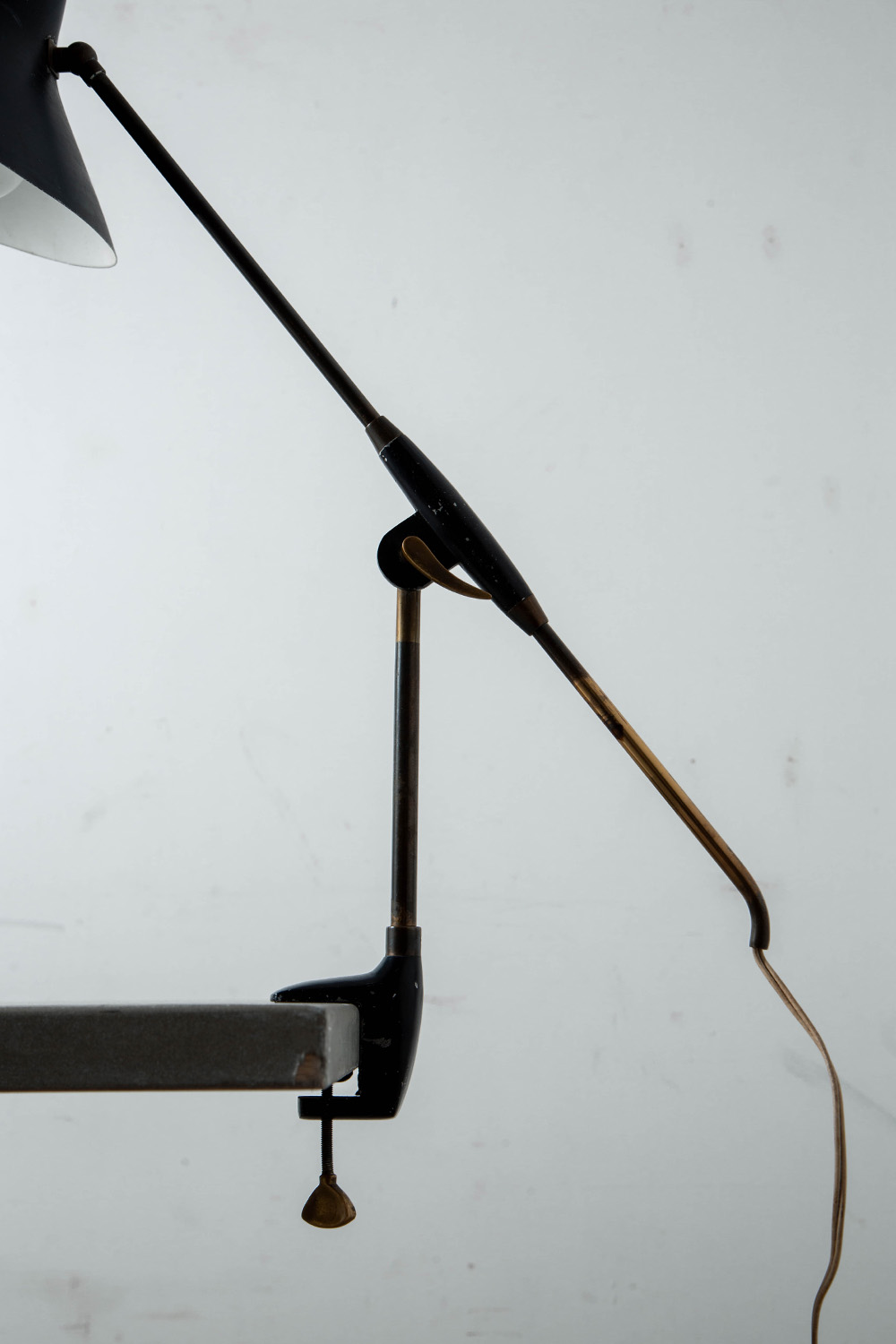 Adjustable Desk Lamp in Metal and Brass