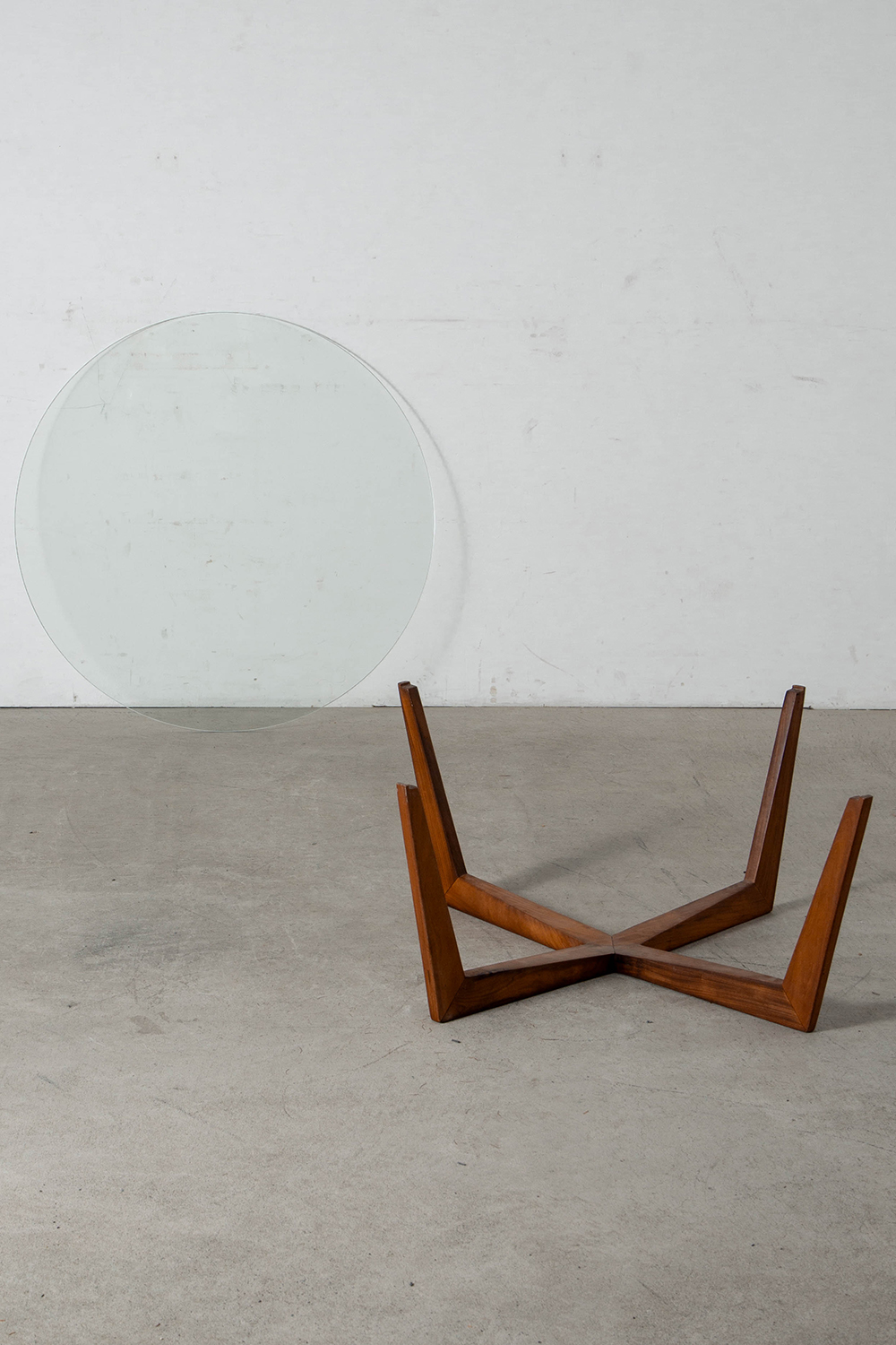 Coffee Table in Glass and Wood
