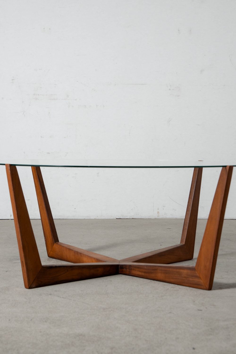 Coffee Table in Glass and Wood