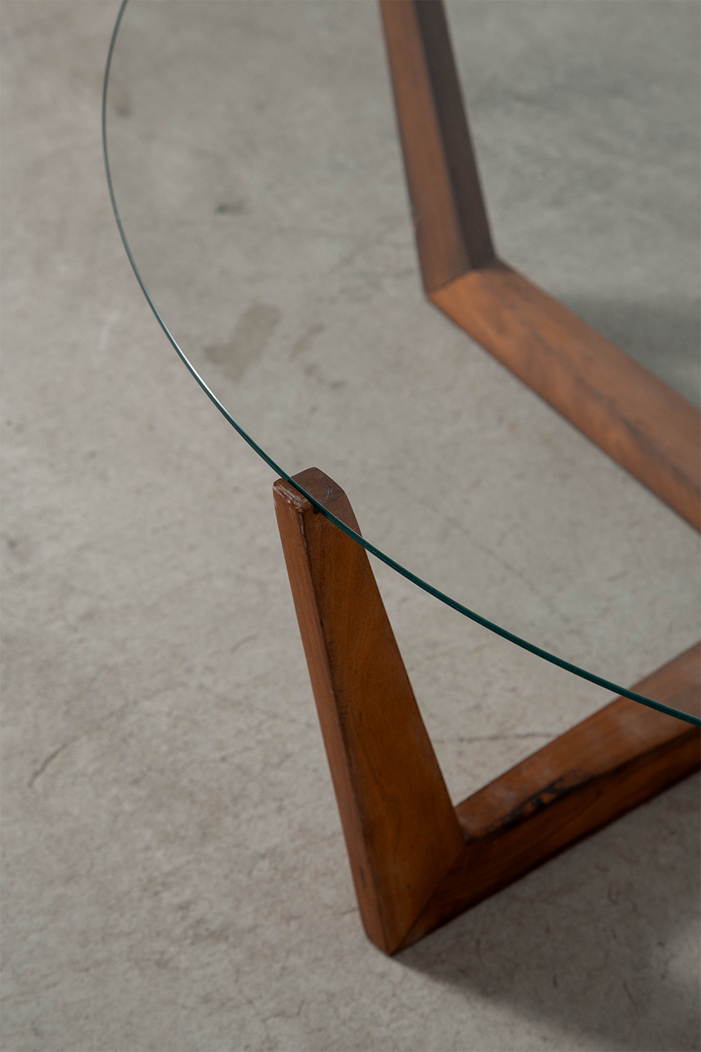 Coffee Table in Glass and Wood