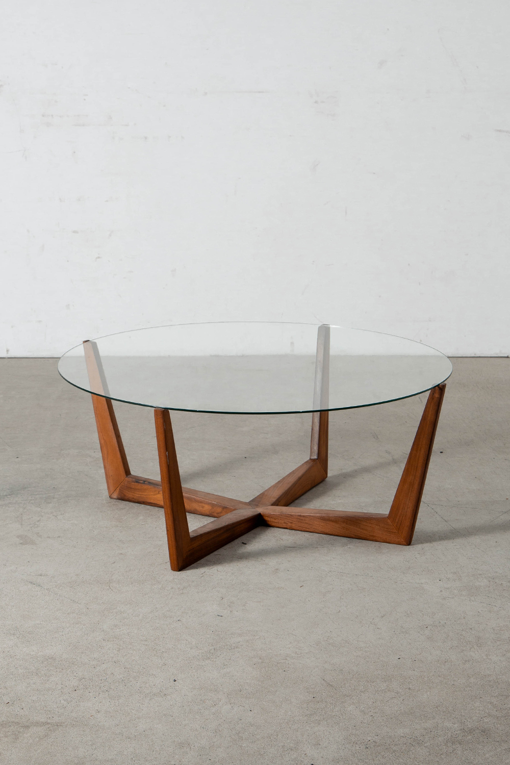 Coffee Table in Glass and Wood