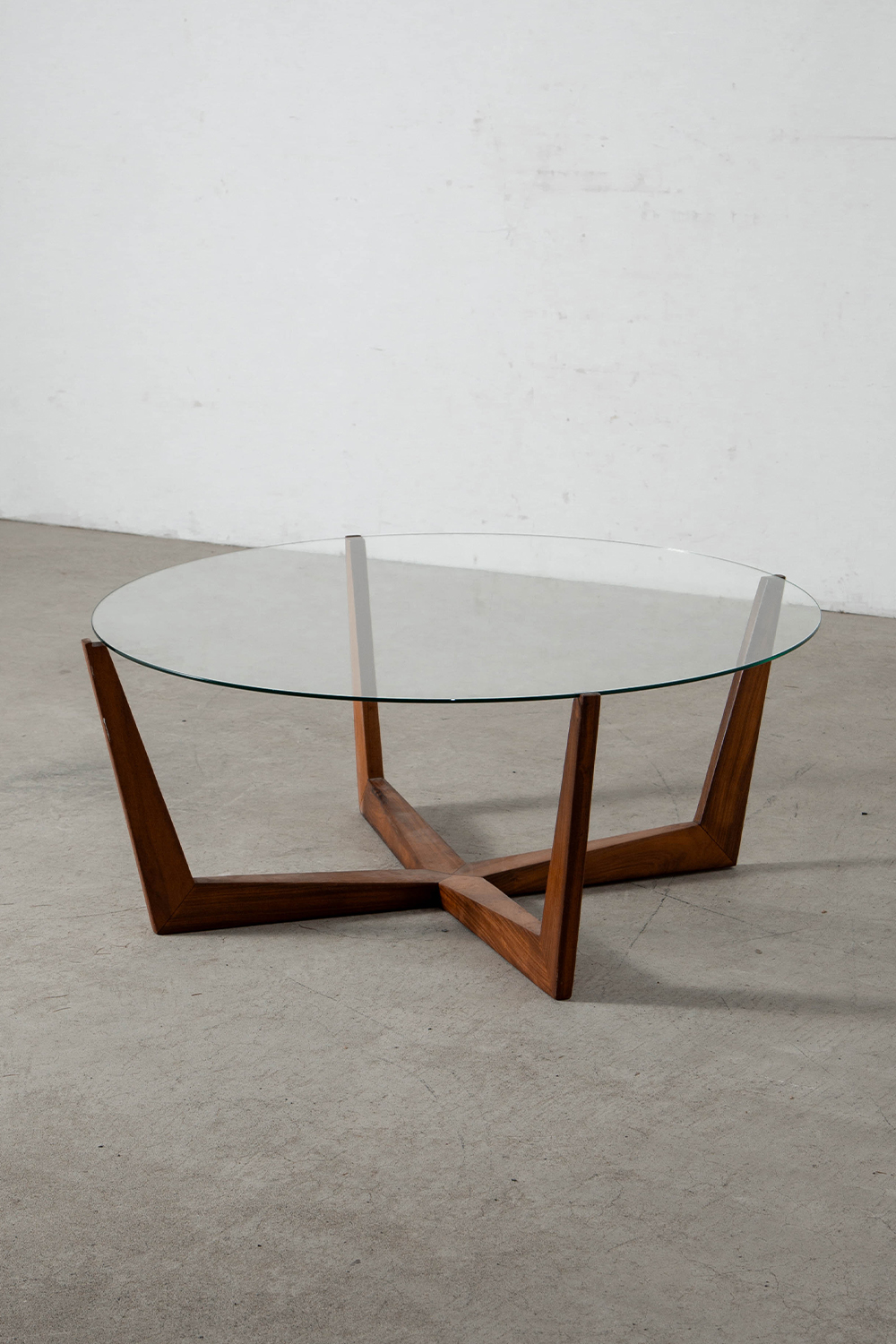 Coffee Table in Glass and Wood