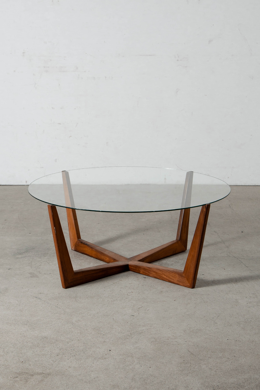 Coffee Table in Glass and Wood