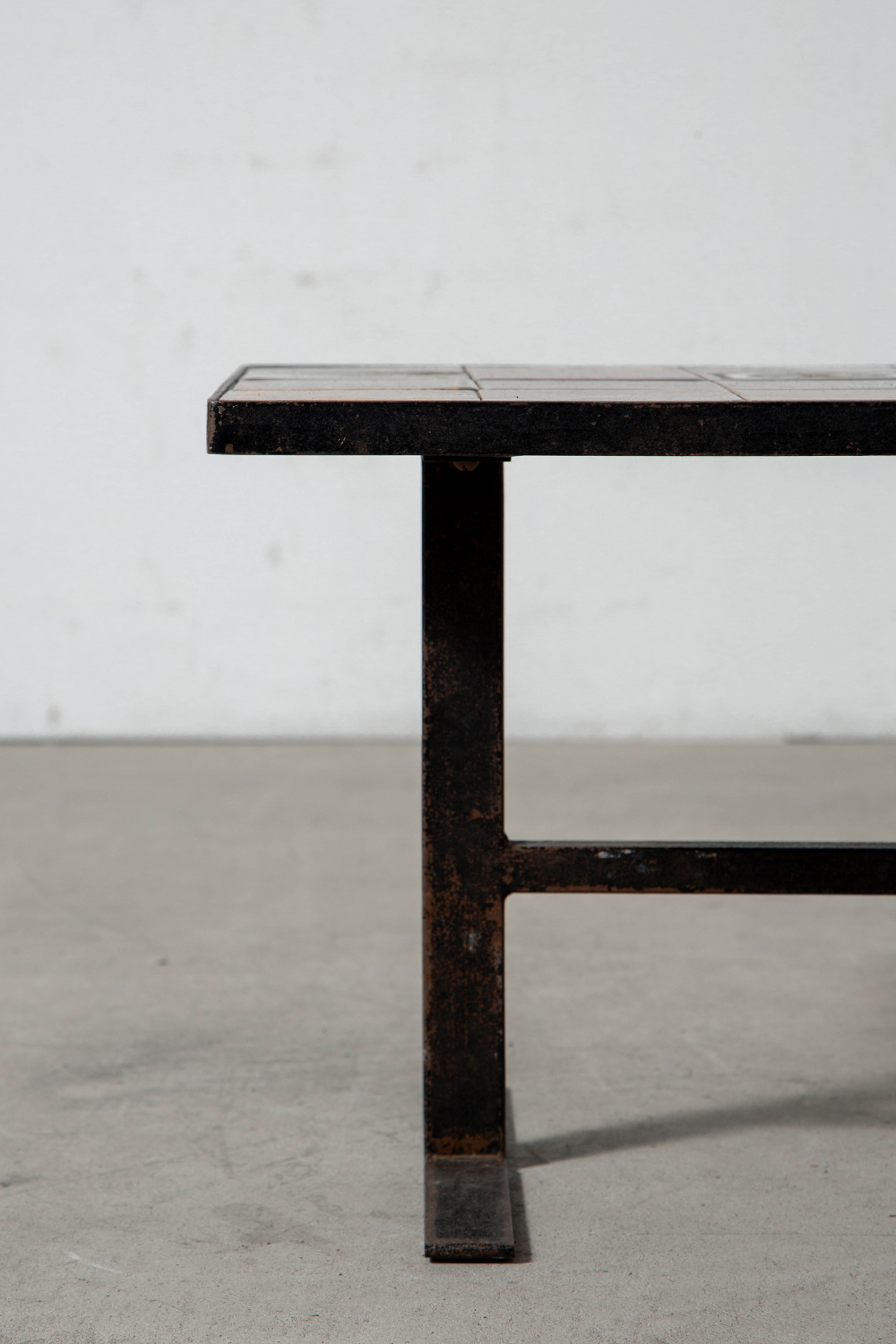 Coffee Table in Tile and Steel