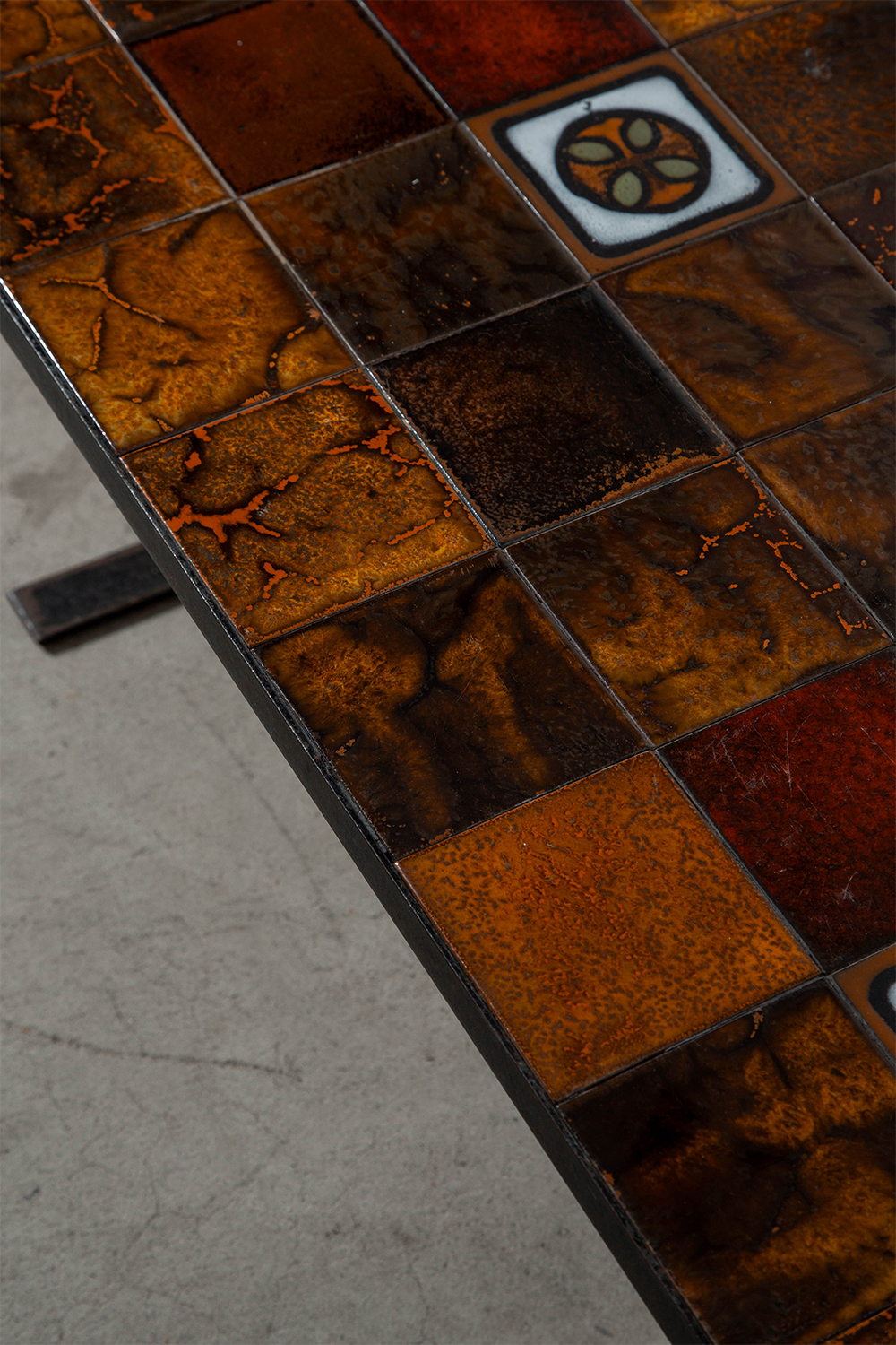 Coffee Table in Tile and Steel