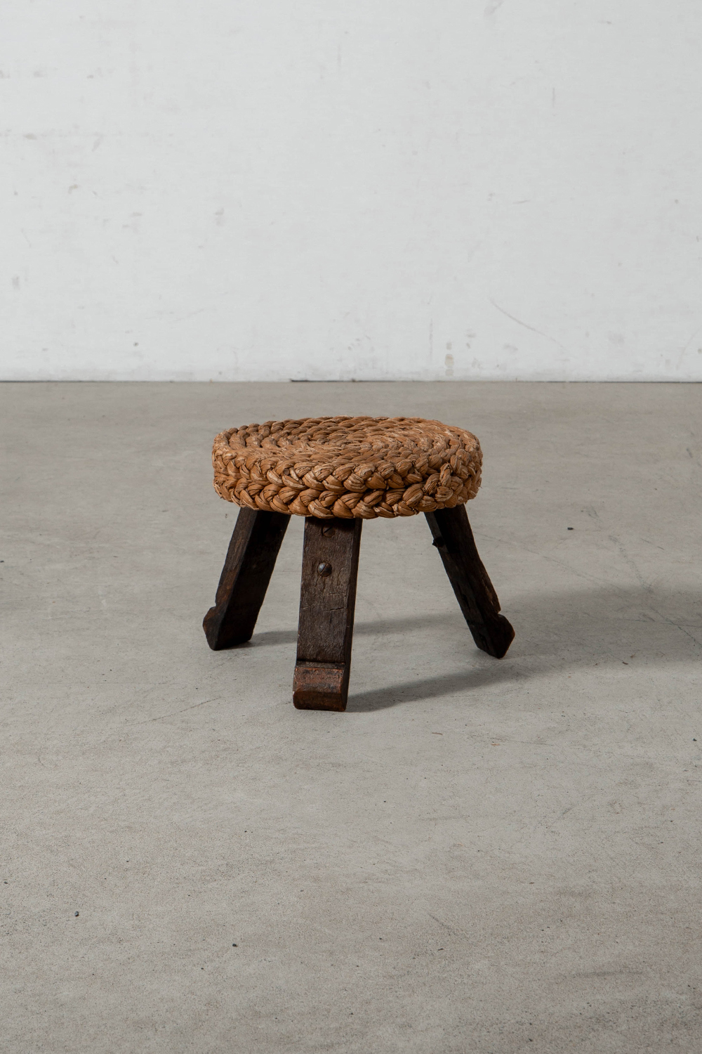Audoux & Minet Style Coffee Table , Chair and Stool in Rope and Wood