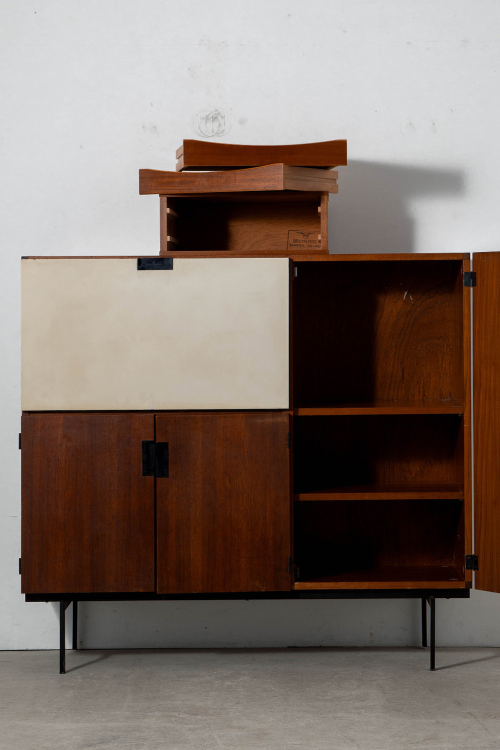CU01 Cabinet By Cees Braakman for Pastoe in Teak and Steel