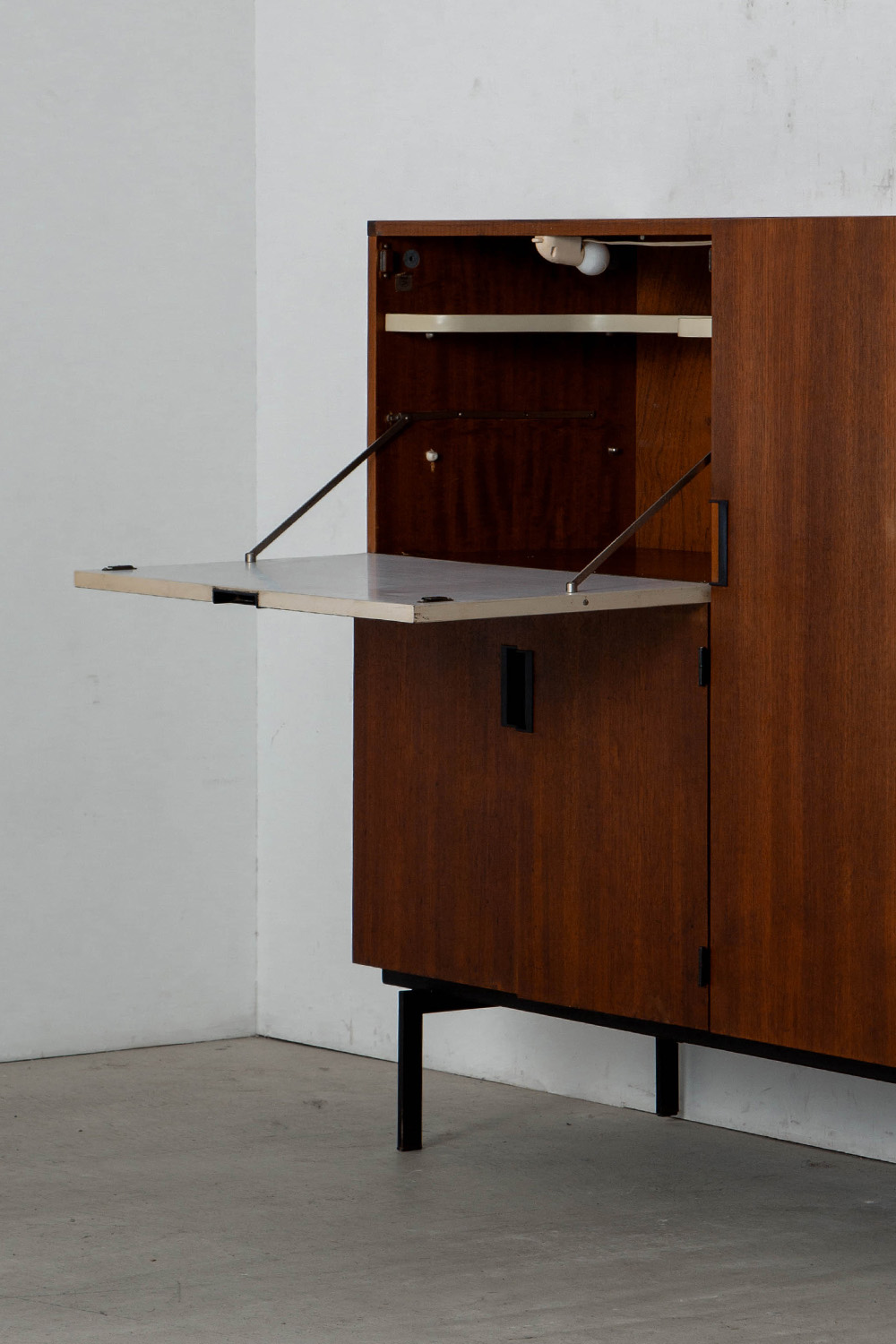 CU01 Cabinet By Cees Braakman for Pastoe in Teak and Steel